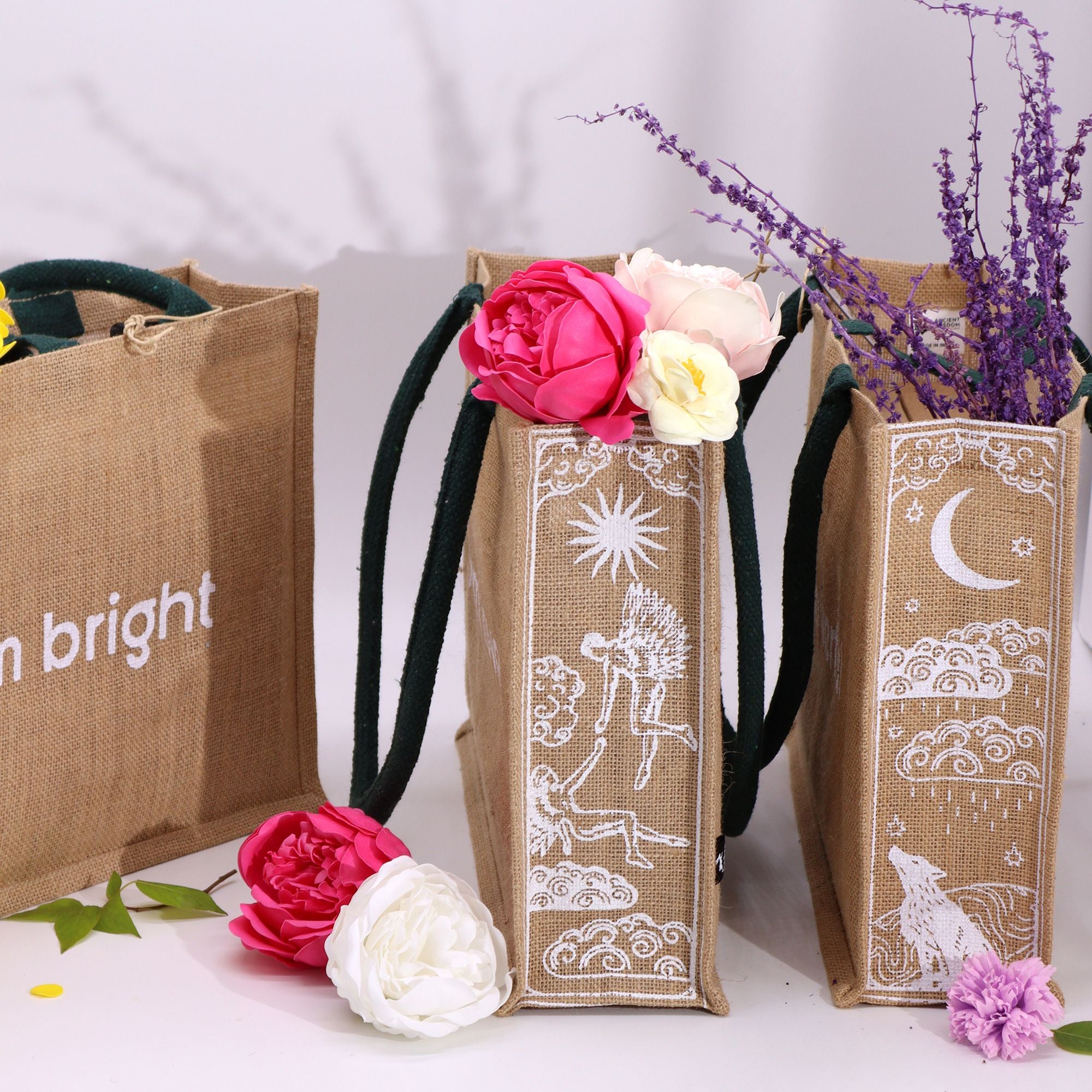 Bolsa Grande de Juta Hop Hare - Sou Forte