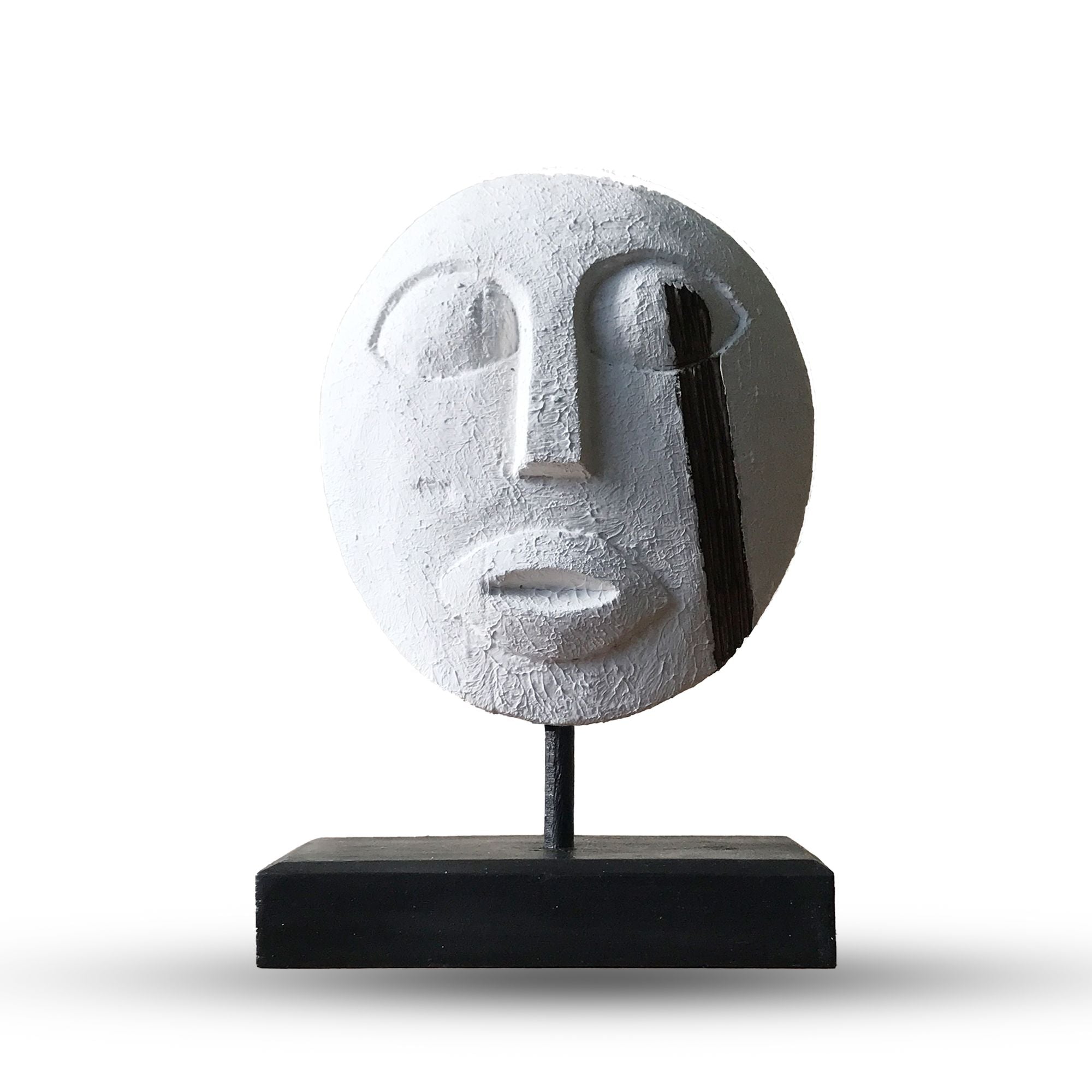 Máscara Decorativa Tribal de Timor – Branca