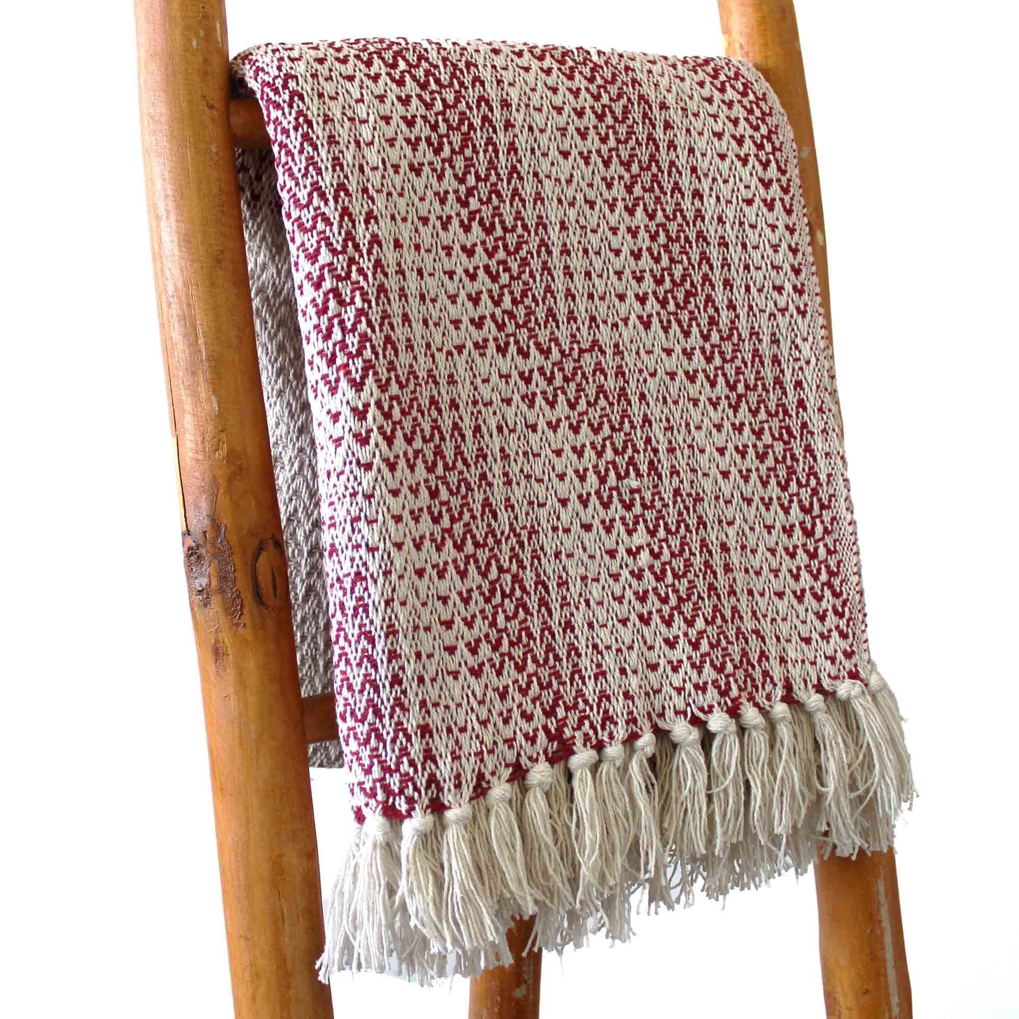 Manta Boho Conforto Ruby Bicolor