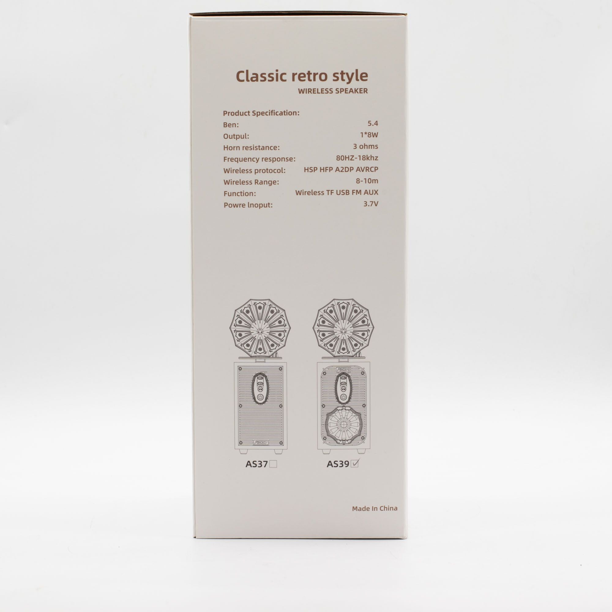 Coluna de Som Gramofone Retro Alto Bluetooth