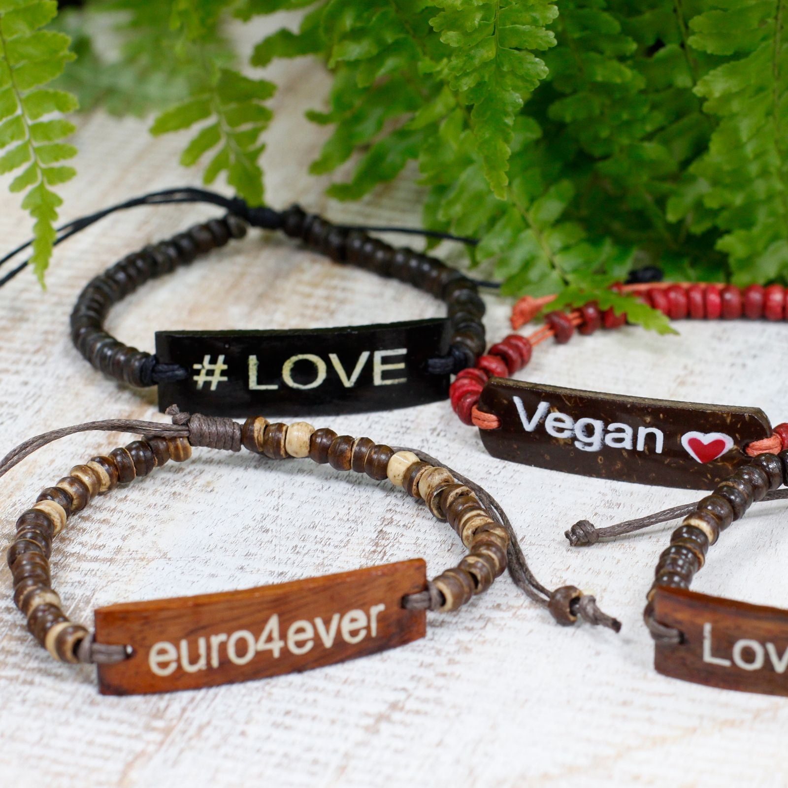 Pulseras con lema de coco – Euro4Ever