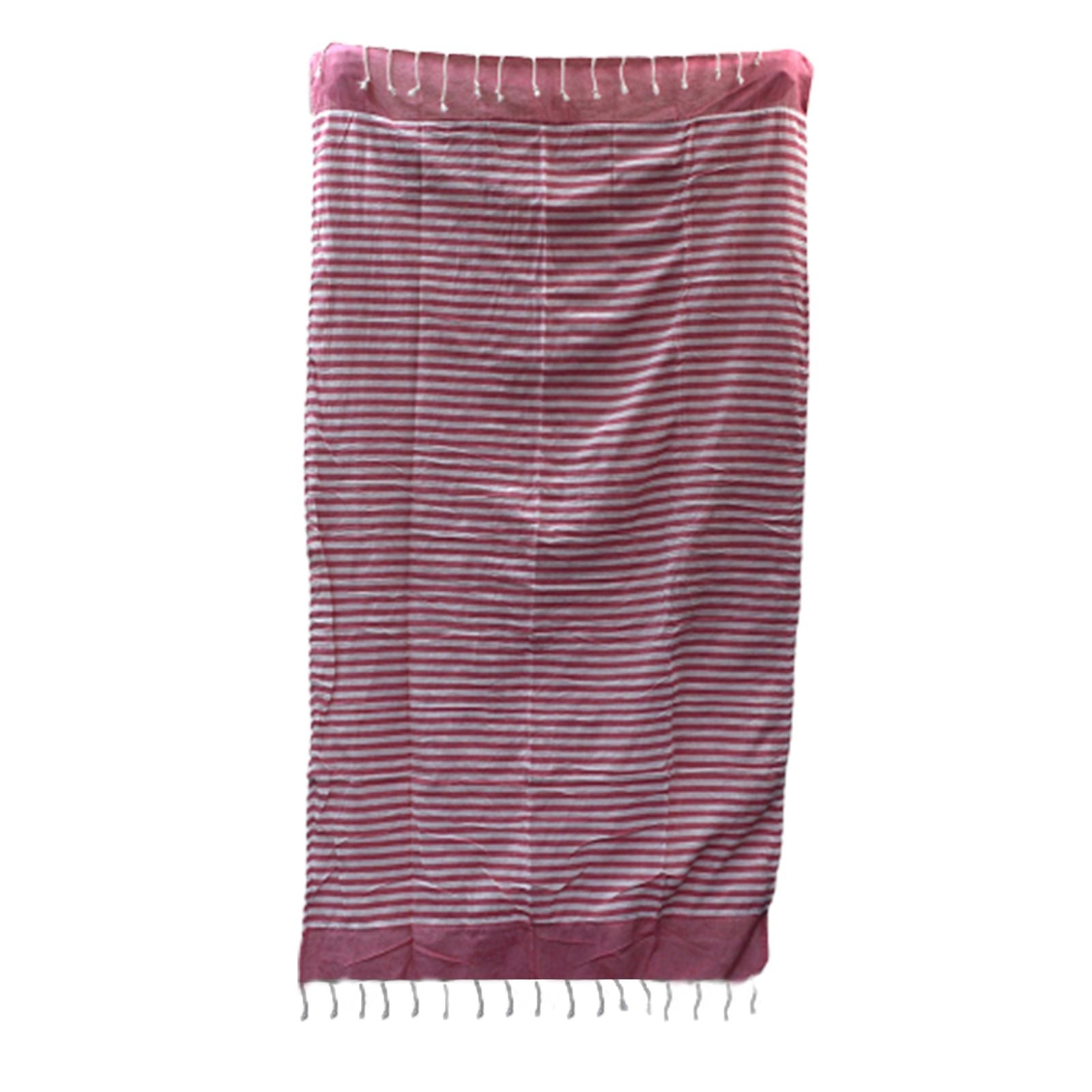 Toalha Pareo de algodão - Rosa Quente - 100x180 cm