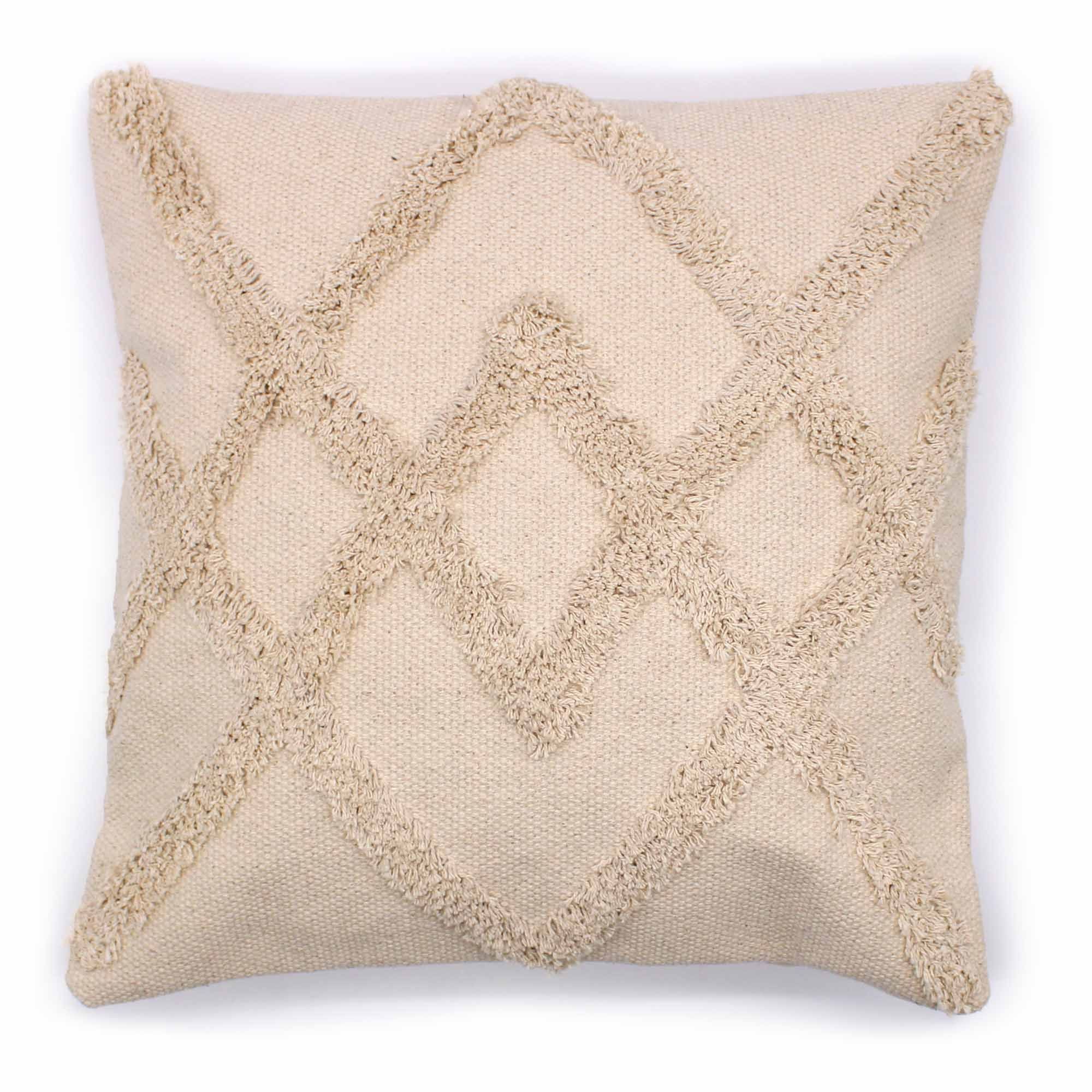 Capa de Almofada Clássica Creme