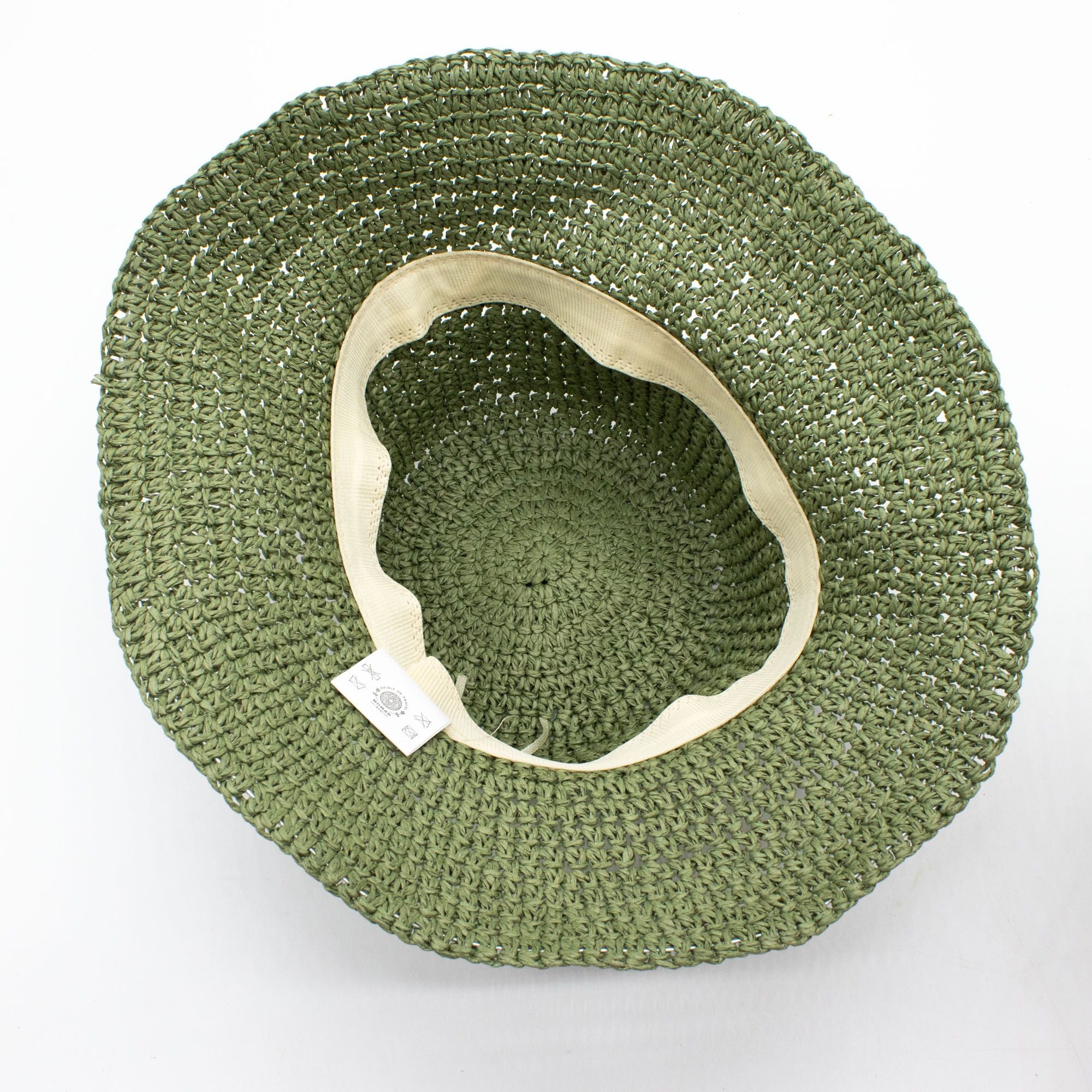 Chapéu de sol Nomad Sari em palha floppy - Verde Musgo