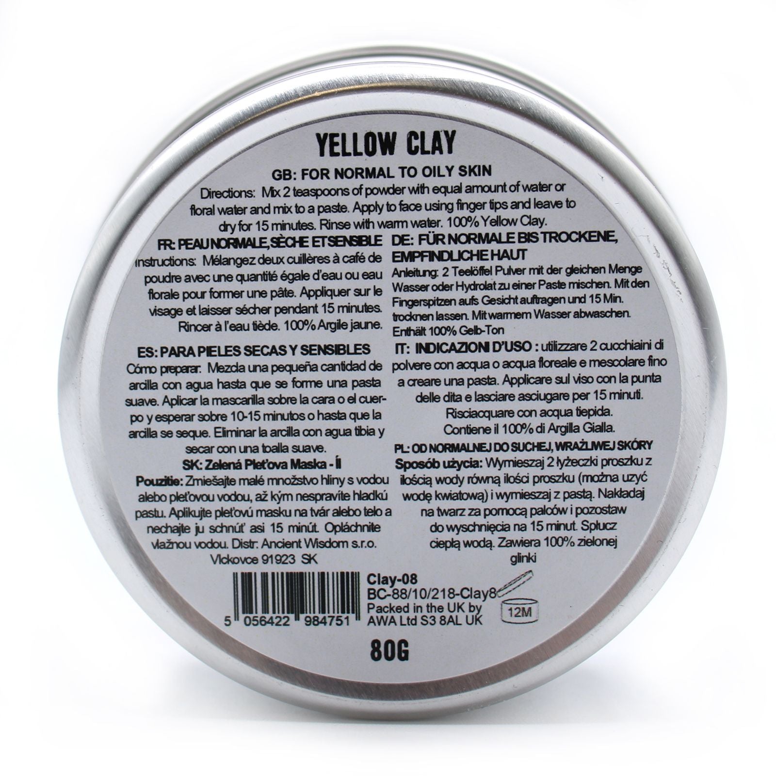 Yellow Clay 80 g