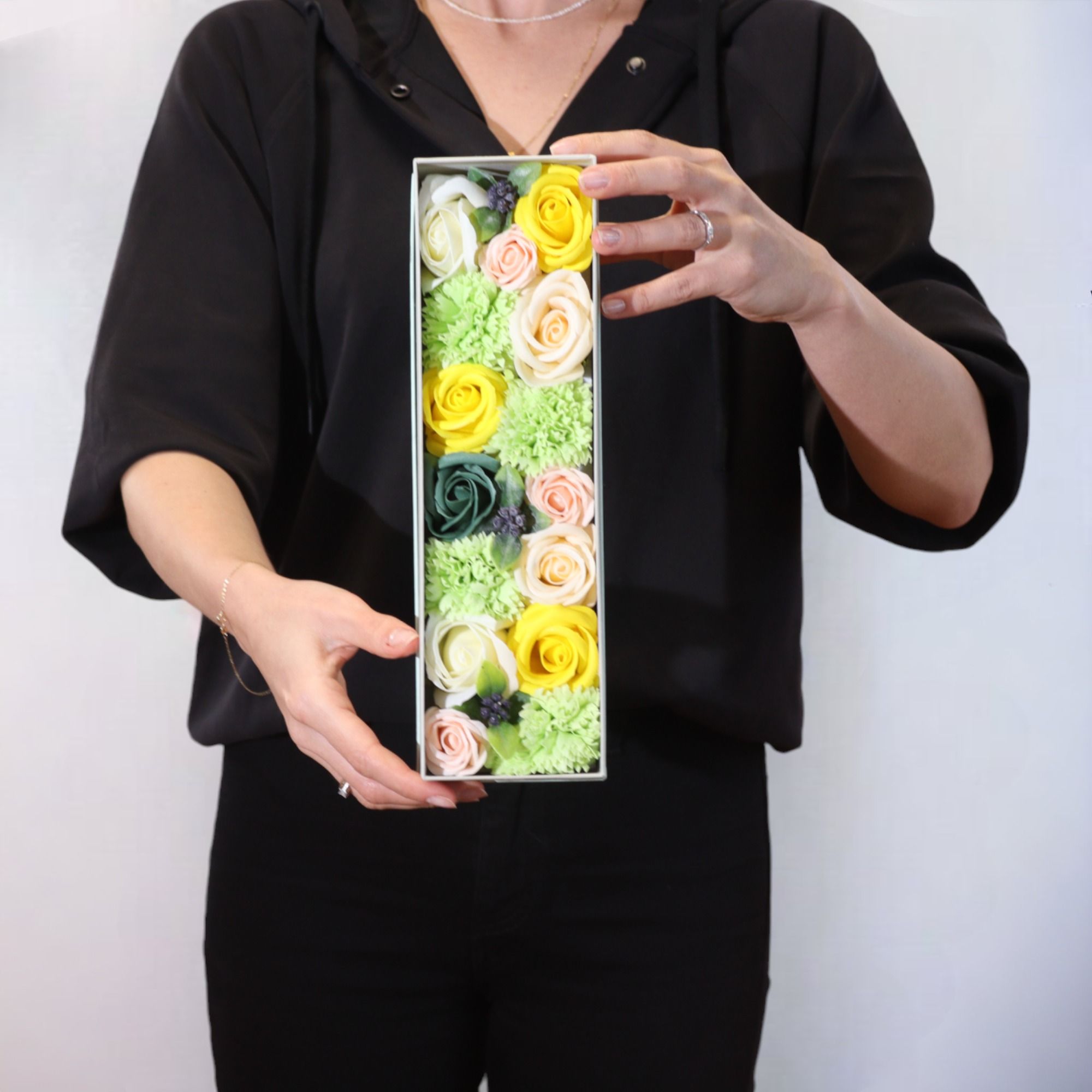 Caja Larga - Celebraciones de Primavera - Amarillo y Verde