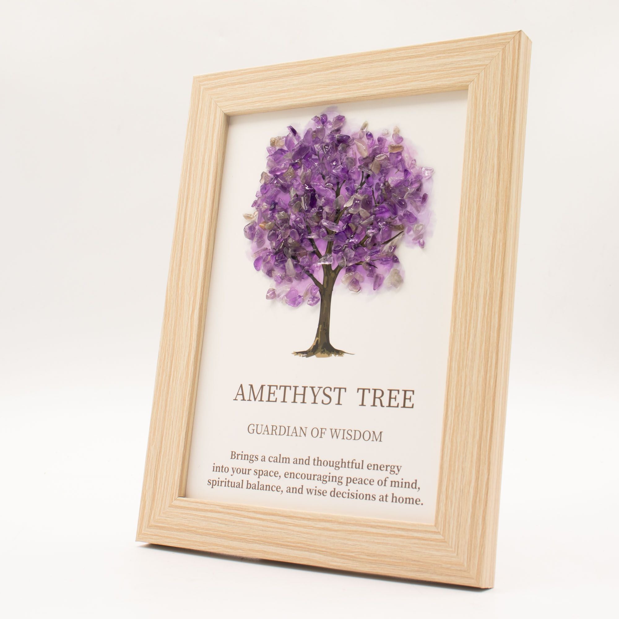Quadro com Pedras Naturais Árvore da Vida Ametista