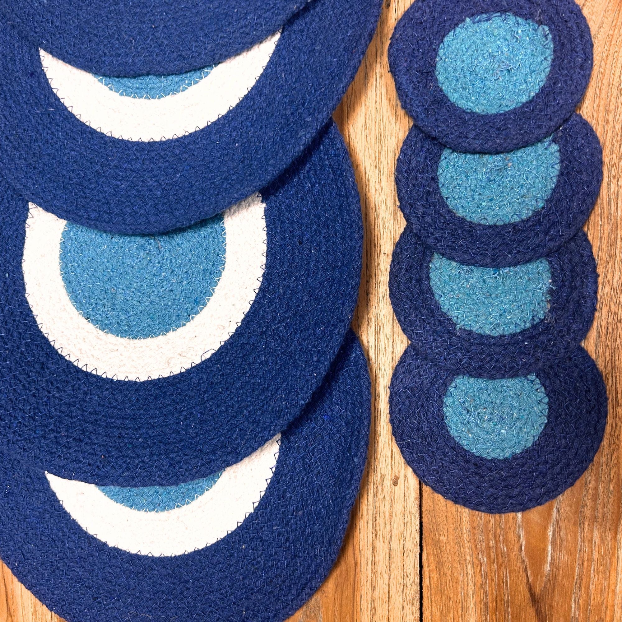 Conjunto de Bases e Individuais em Corda de Juta Olho Turco