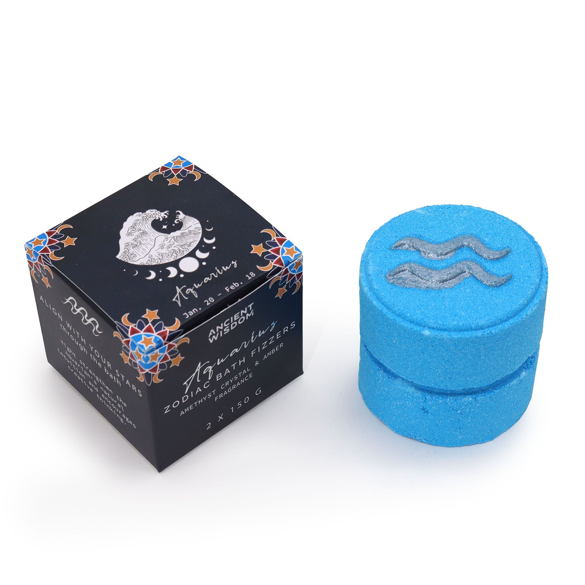 Kit de Bombas de Banho do Horóscopo - Aquário