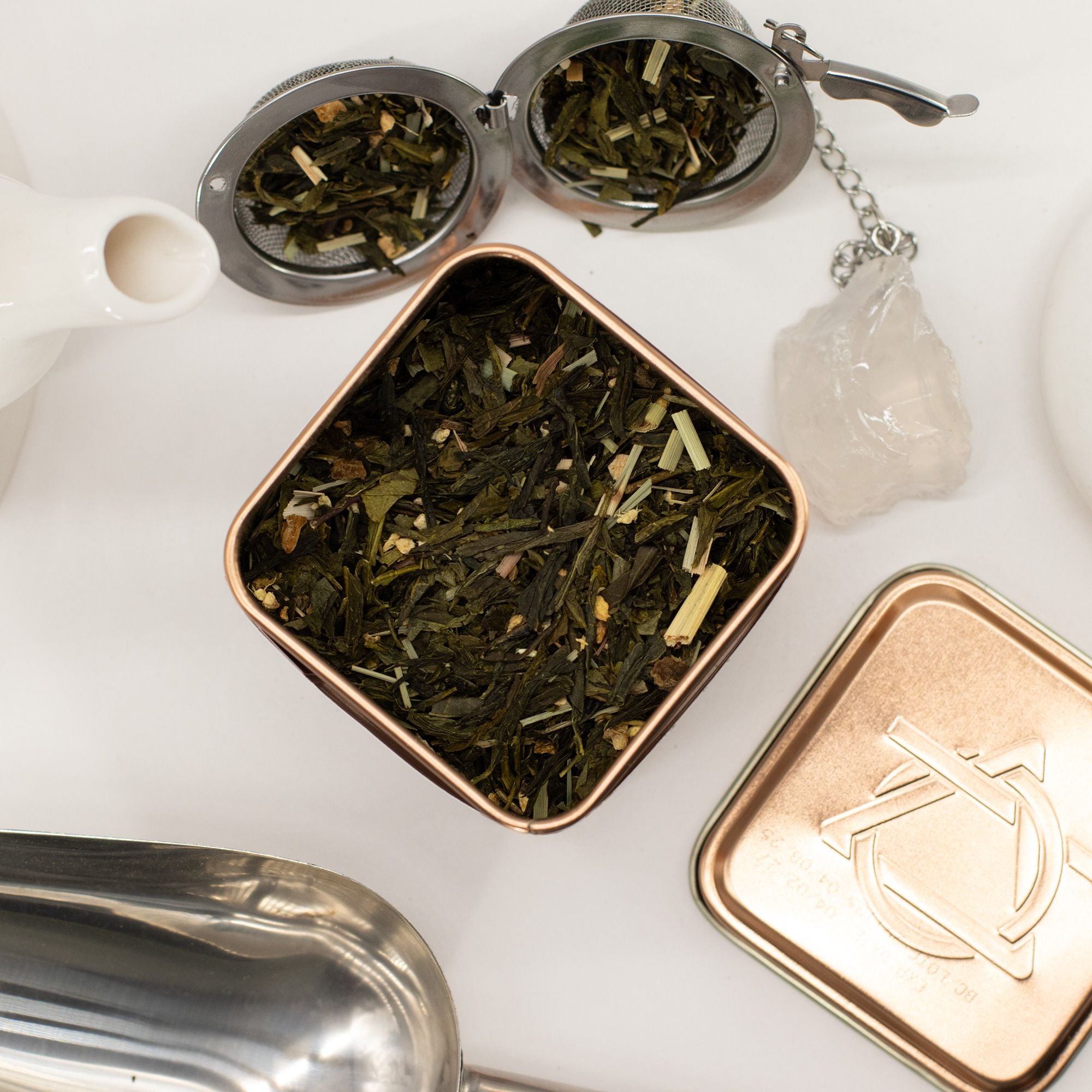 Chá Verde Clássico Biológico com Limão e Gengibre – Lata 50g