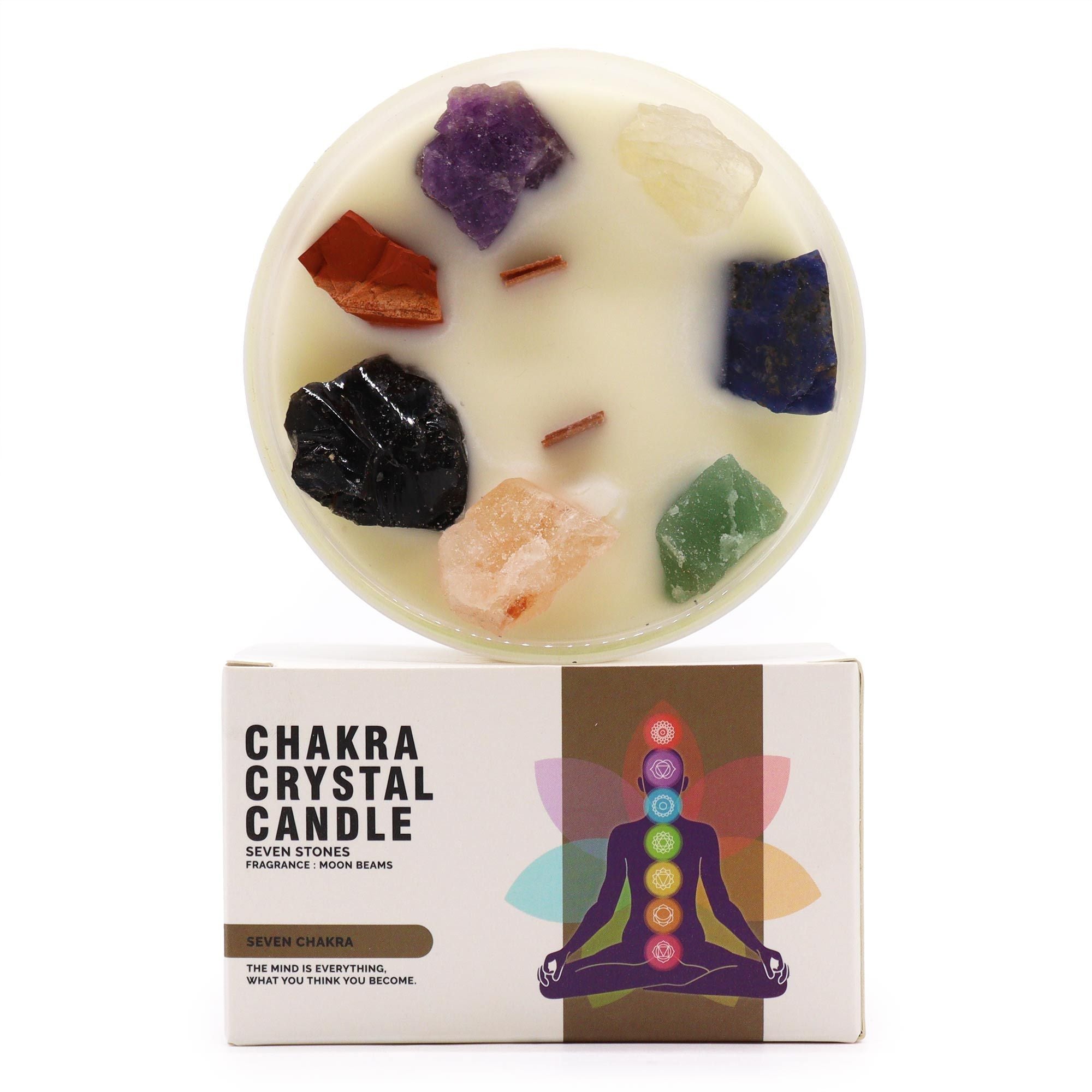 Vela de Cristal Chakra Sete Chakras