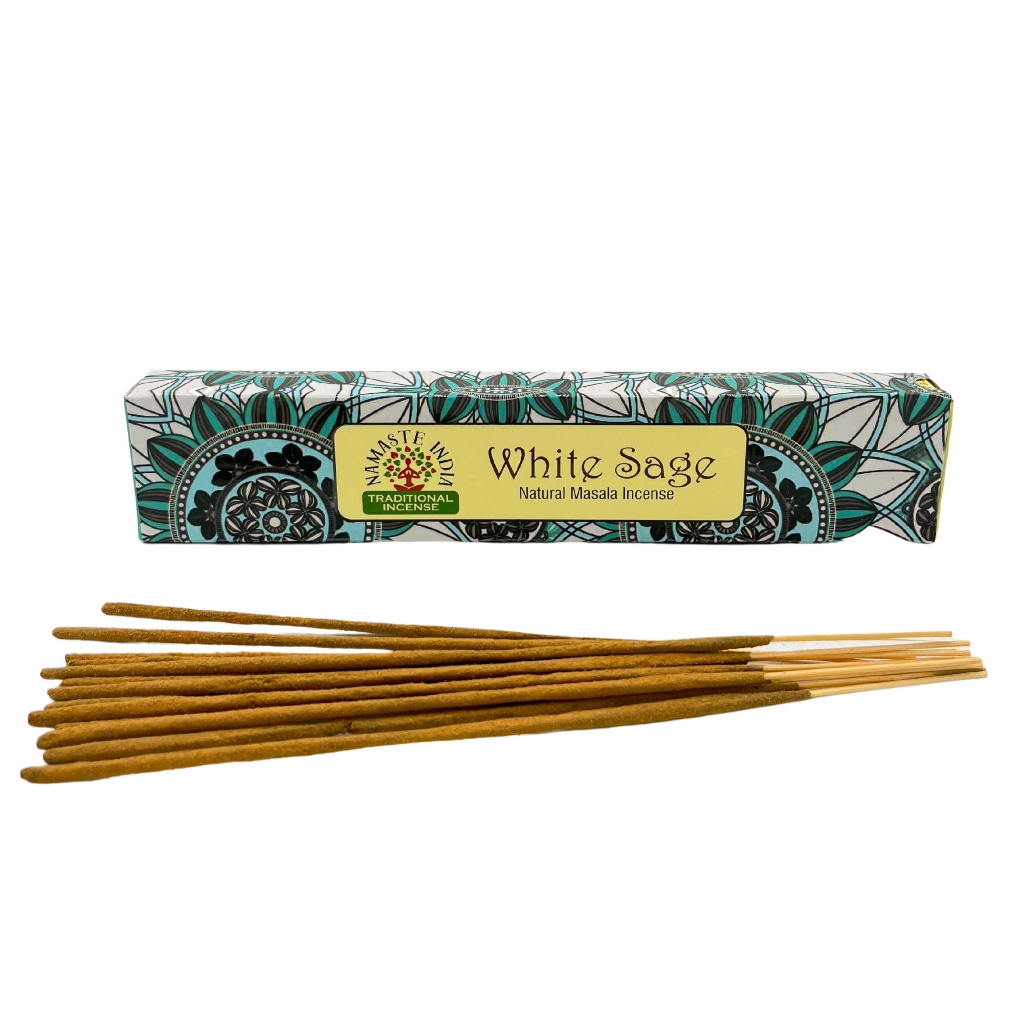 Incenso Namaste Mandala Masala Sálvia Branca