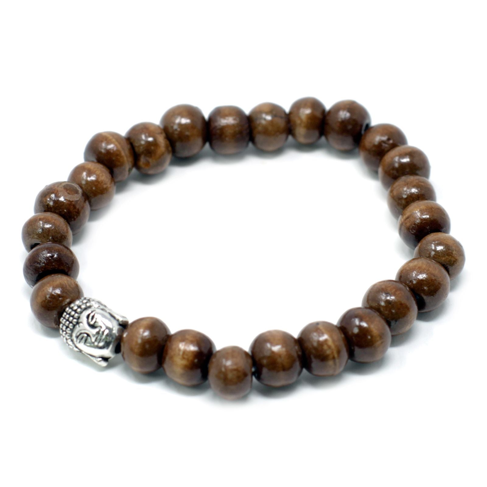 Buddha Bracelet with Brown Beads