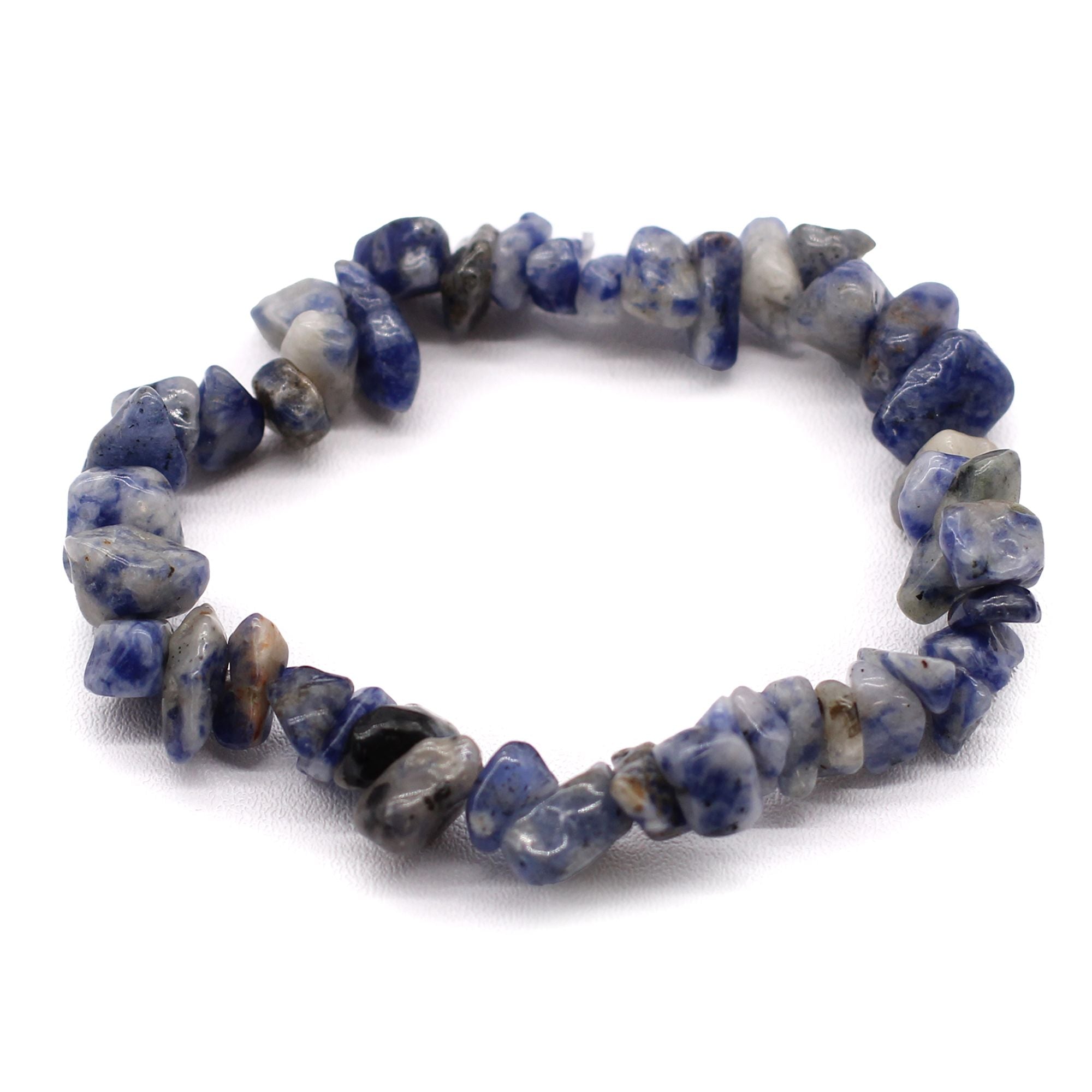 Pulseira em Fragmentos de Pedras Naturais – Sodalite