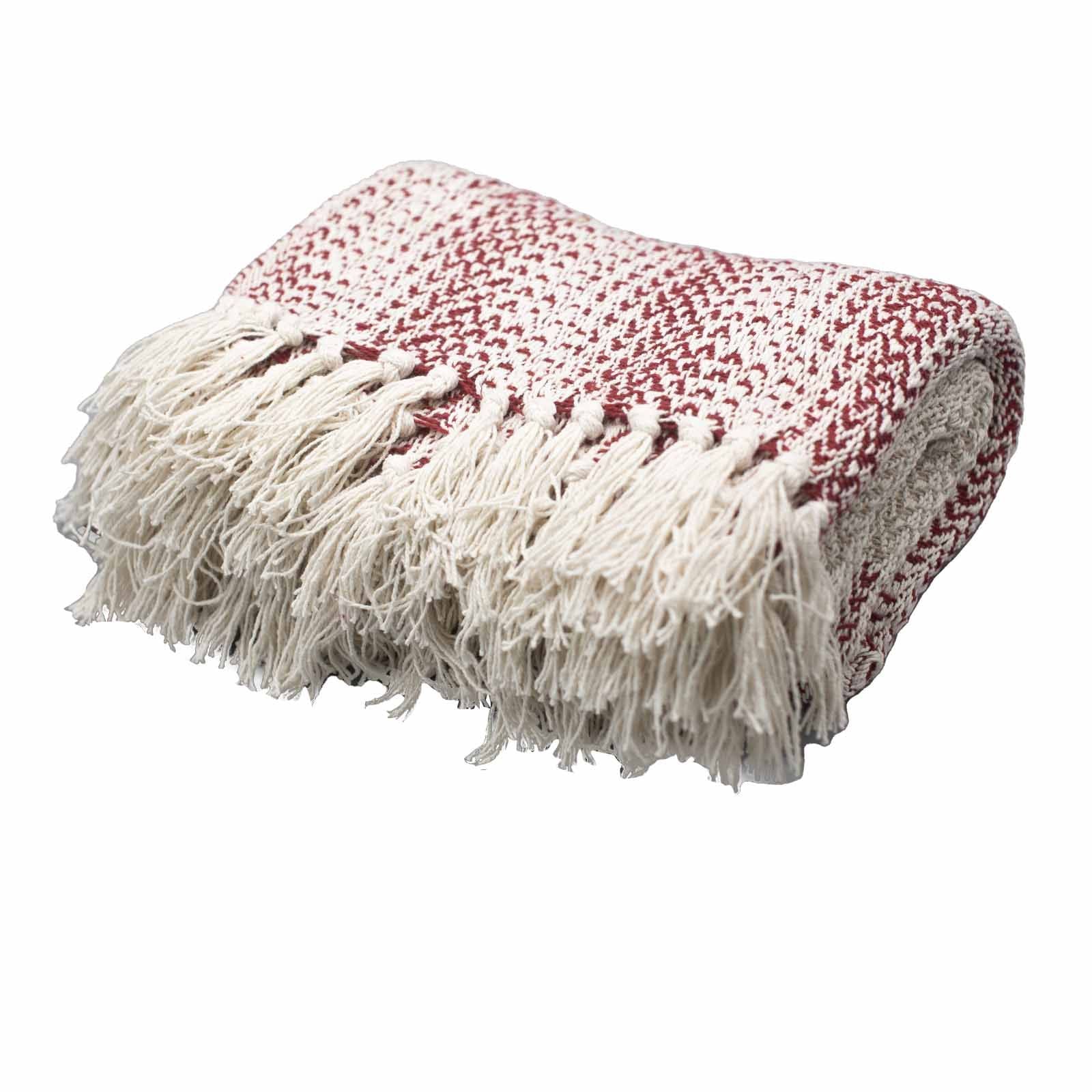Manta Boho Conforto Ruby Bicolor