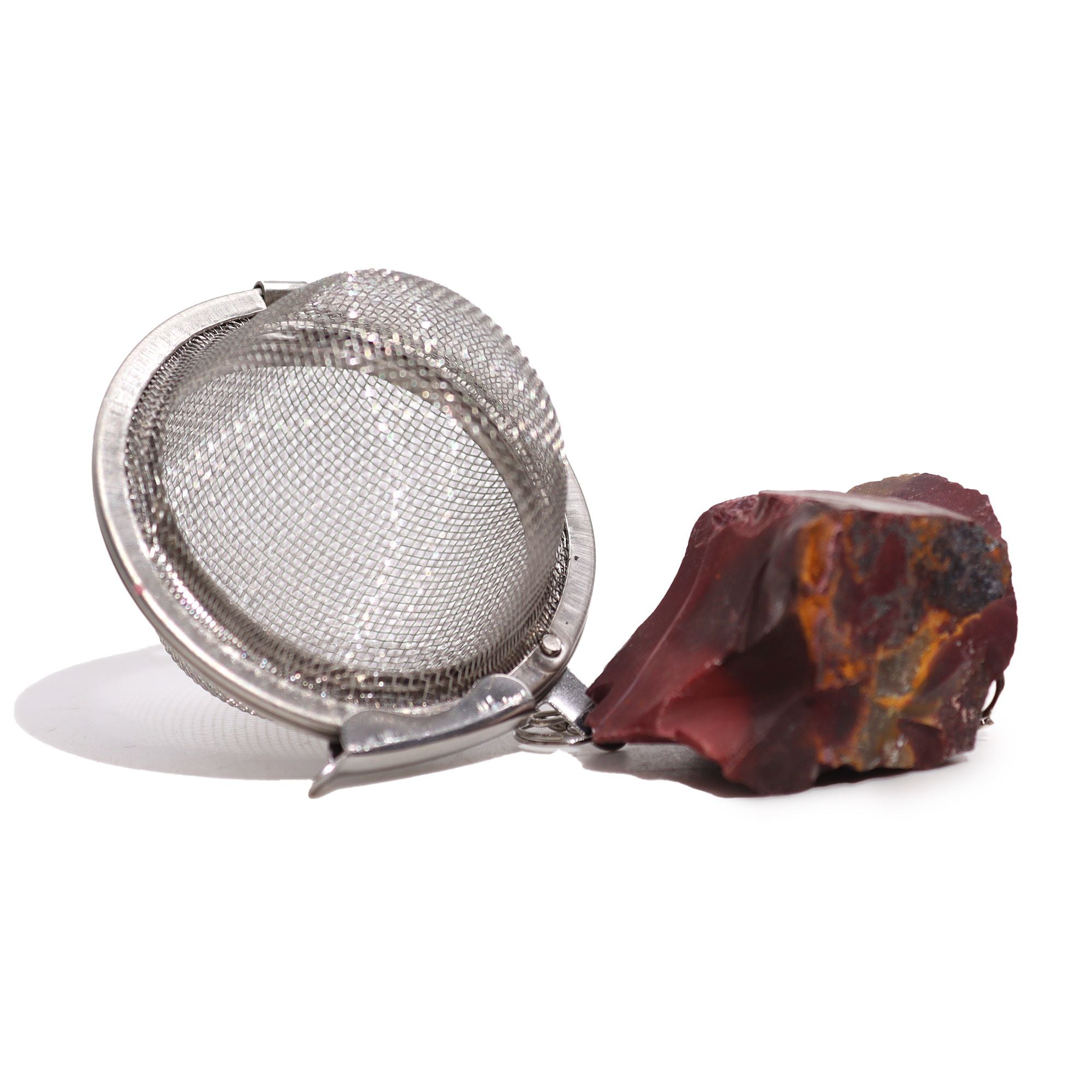 Infusor de Chá com Pedra Natural em Cristal Bruto – Mookaite