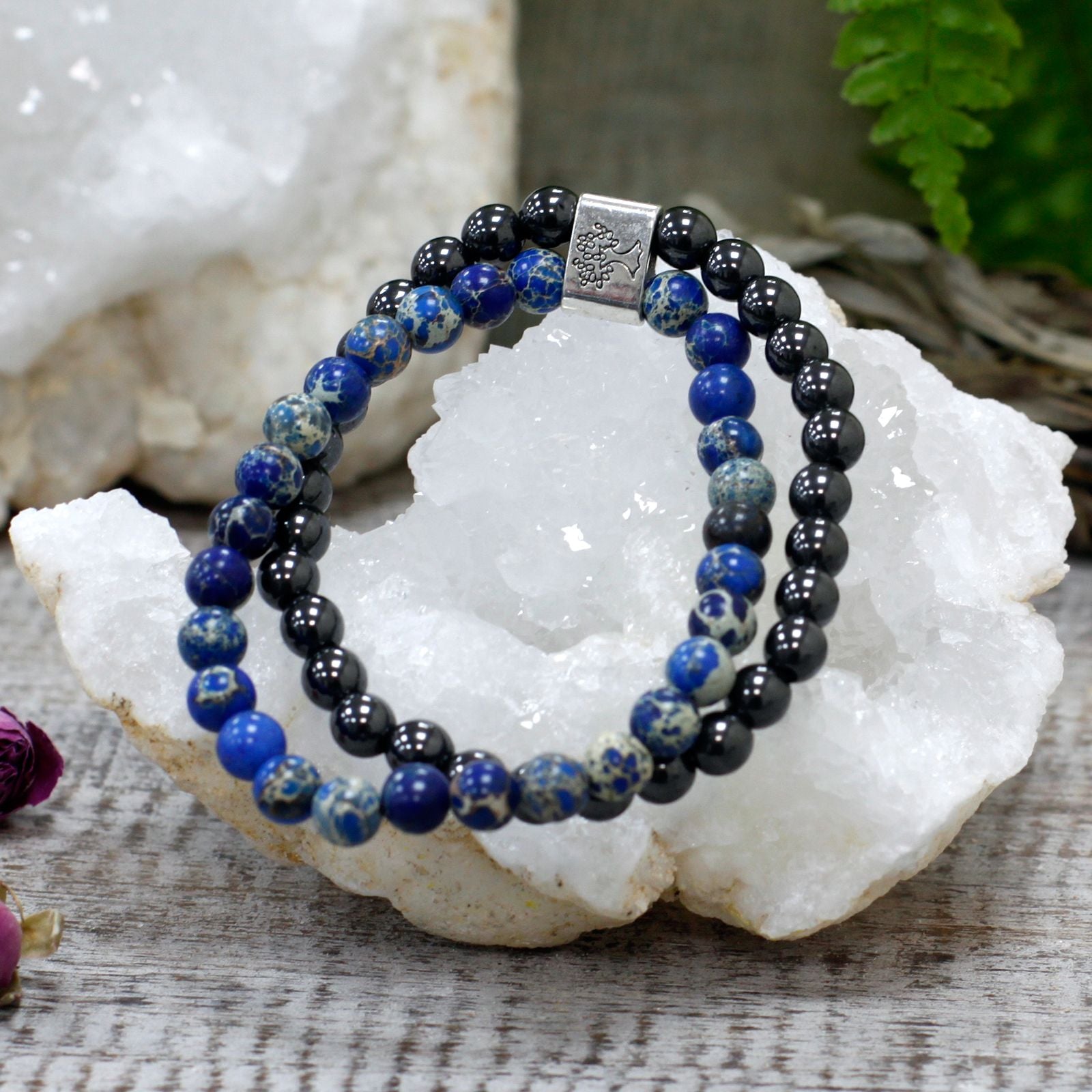 Pulseira Magnética em Pedras Naturais – Sodalite