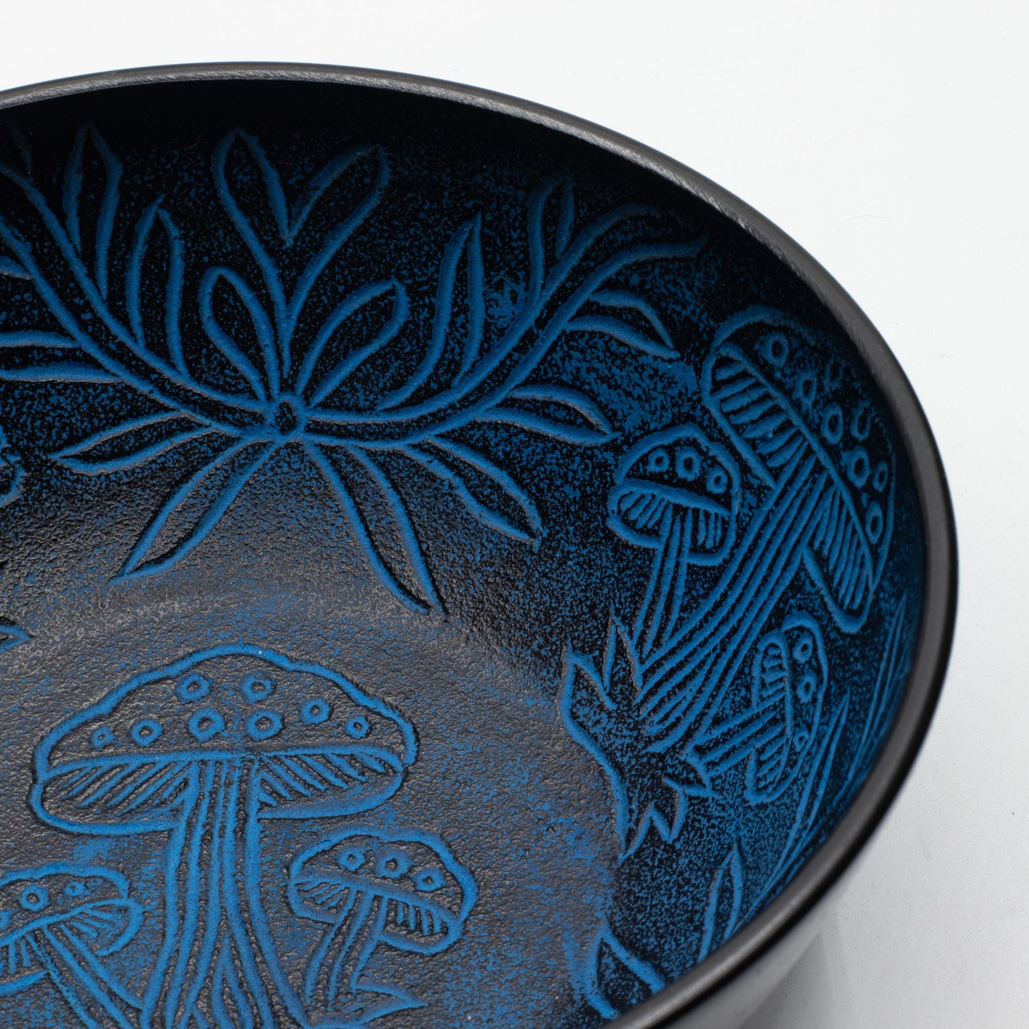 Cuenco Tibetano de Aluminio – Champiñón Mágico – Azul