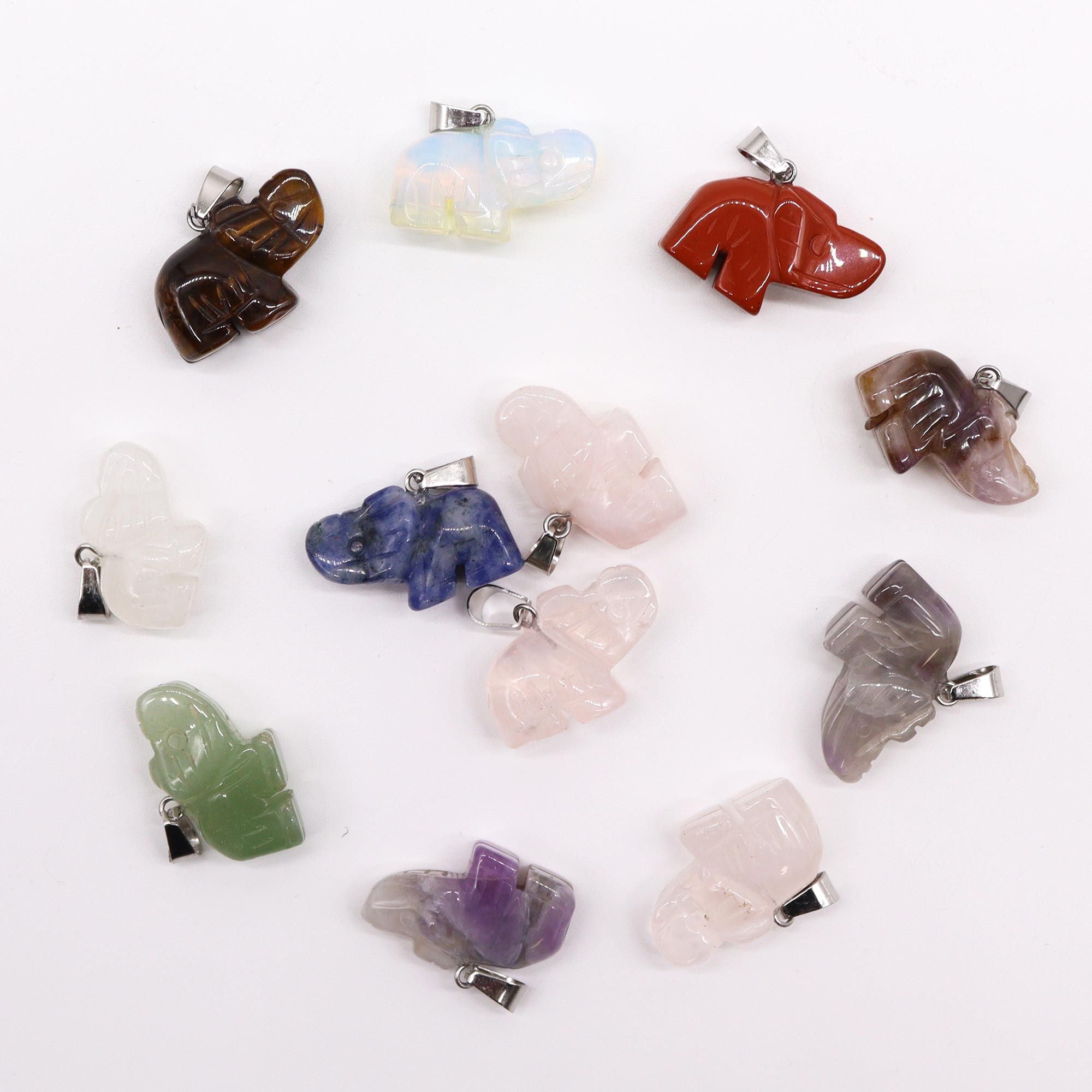 Pendentes Elefantes da Sorte - 25x15mm
