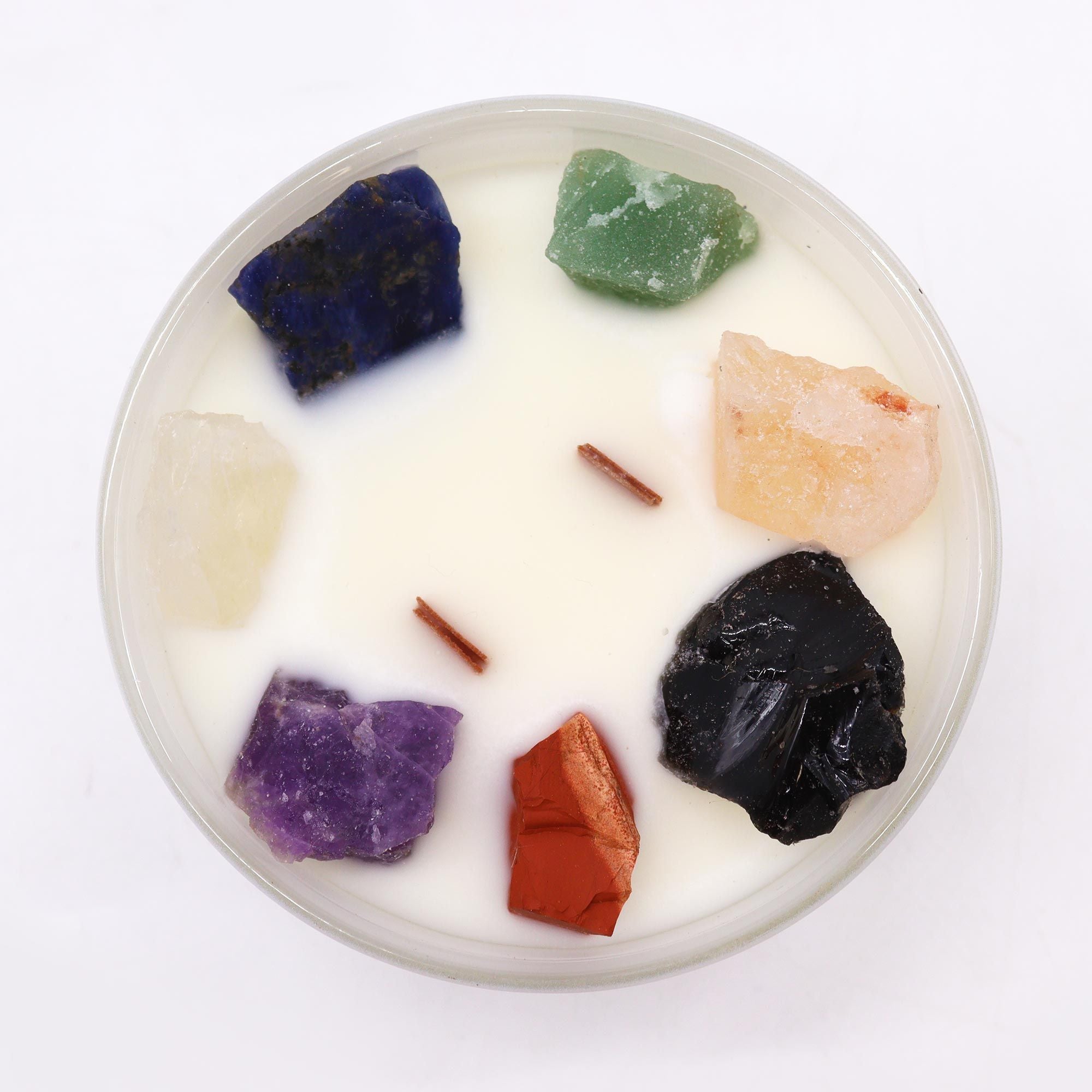 Vela de Cristal Chakra Sete Chakras