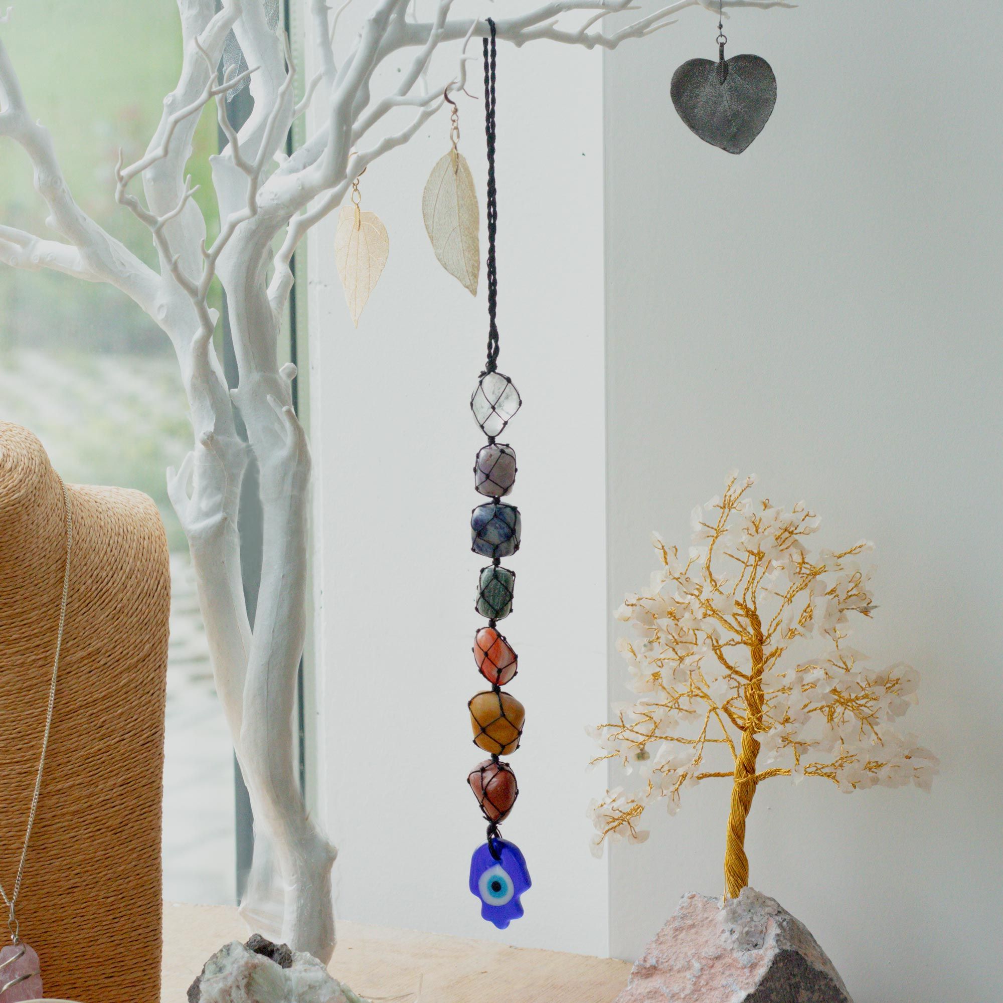 Hamsa Chakra Stone Pendant