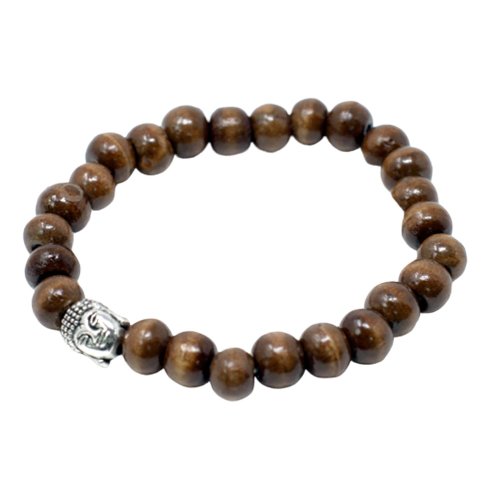 Buddha Bracelet with Brown Beads