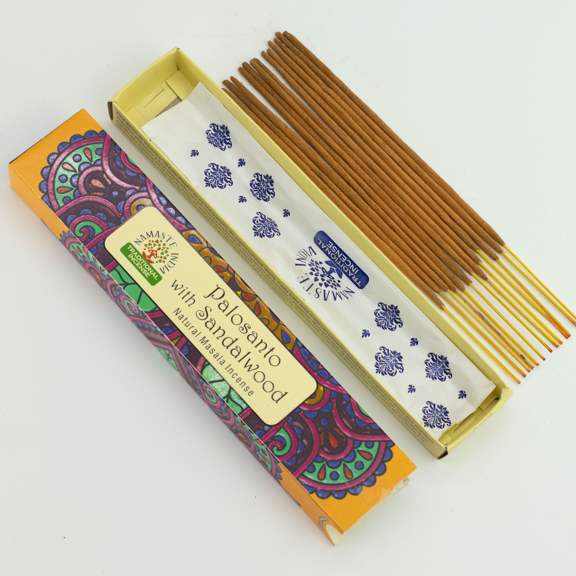 Incenso Namaste Mandala Masala Pau Santo e Sândalo