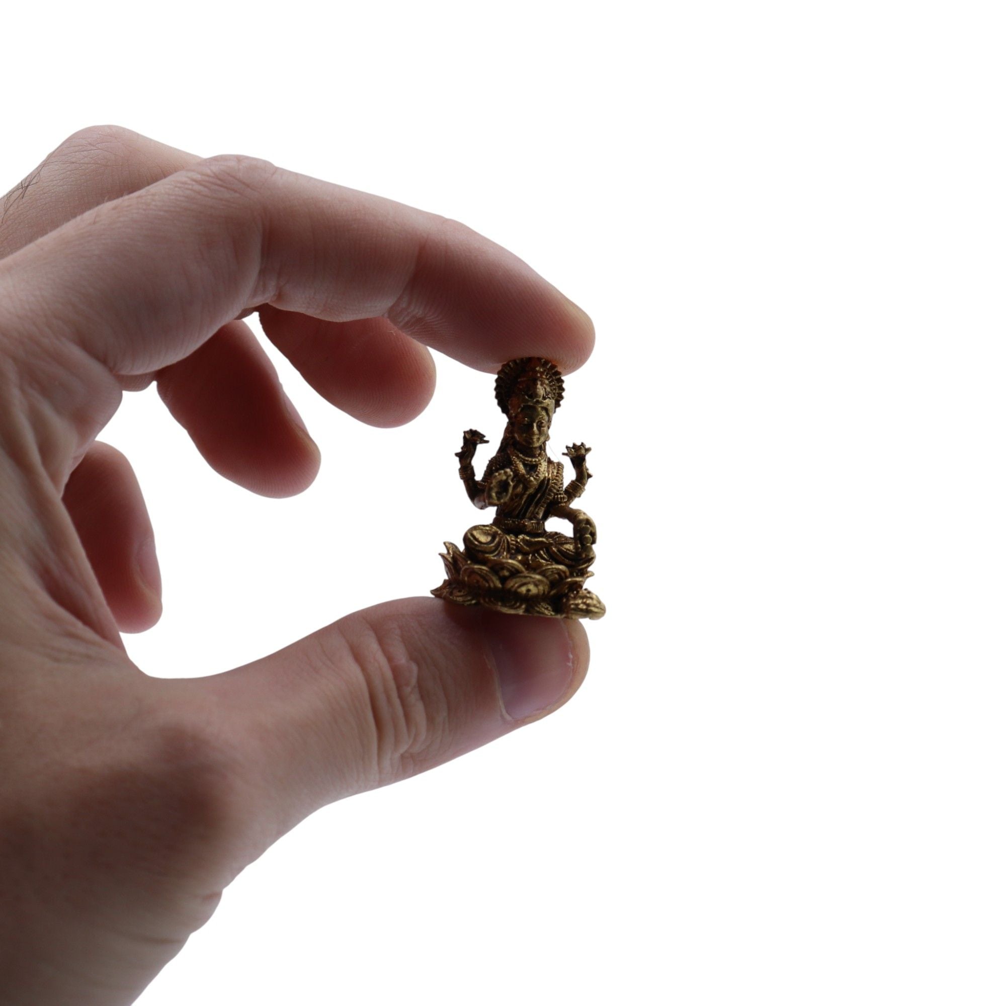 Deuses em Miniatura em Latão – Laxmi (11 g)