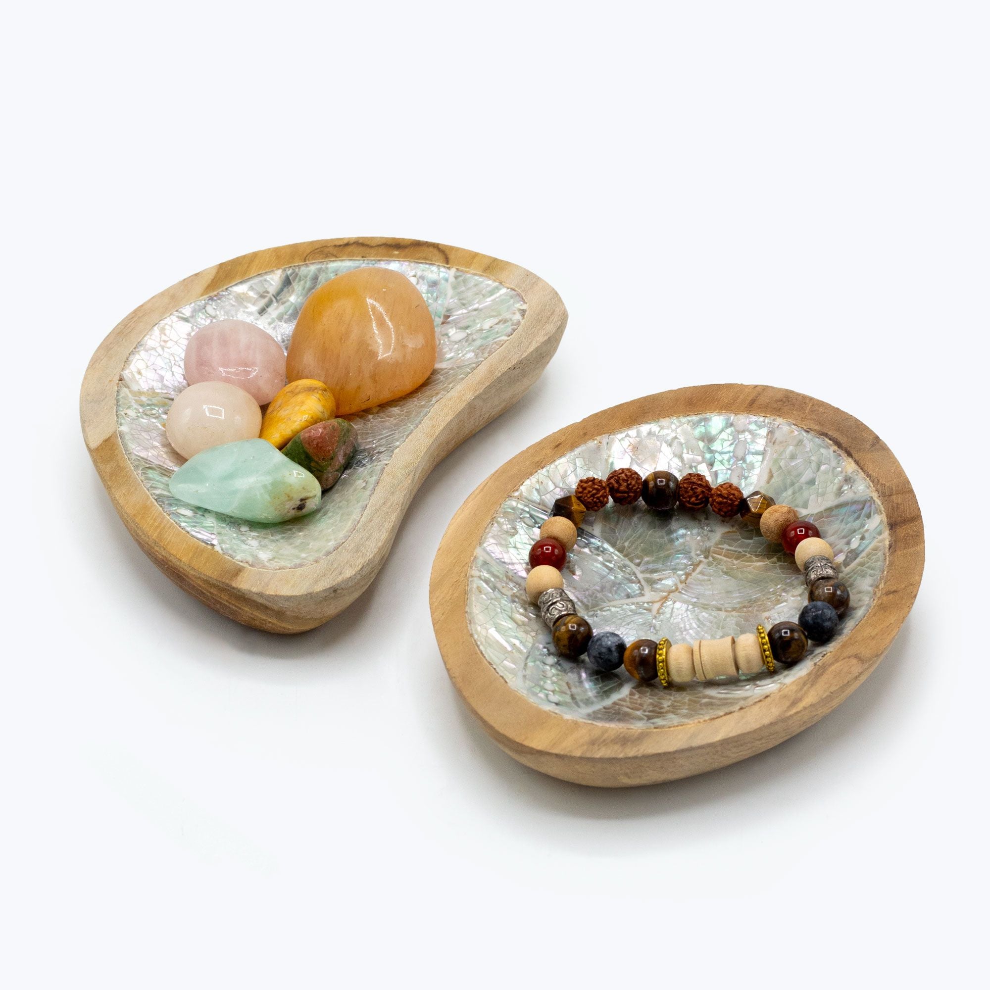 Conjunto de 4 Mini Taças de Madeira de Teca (sortido)