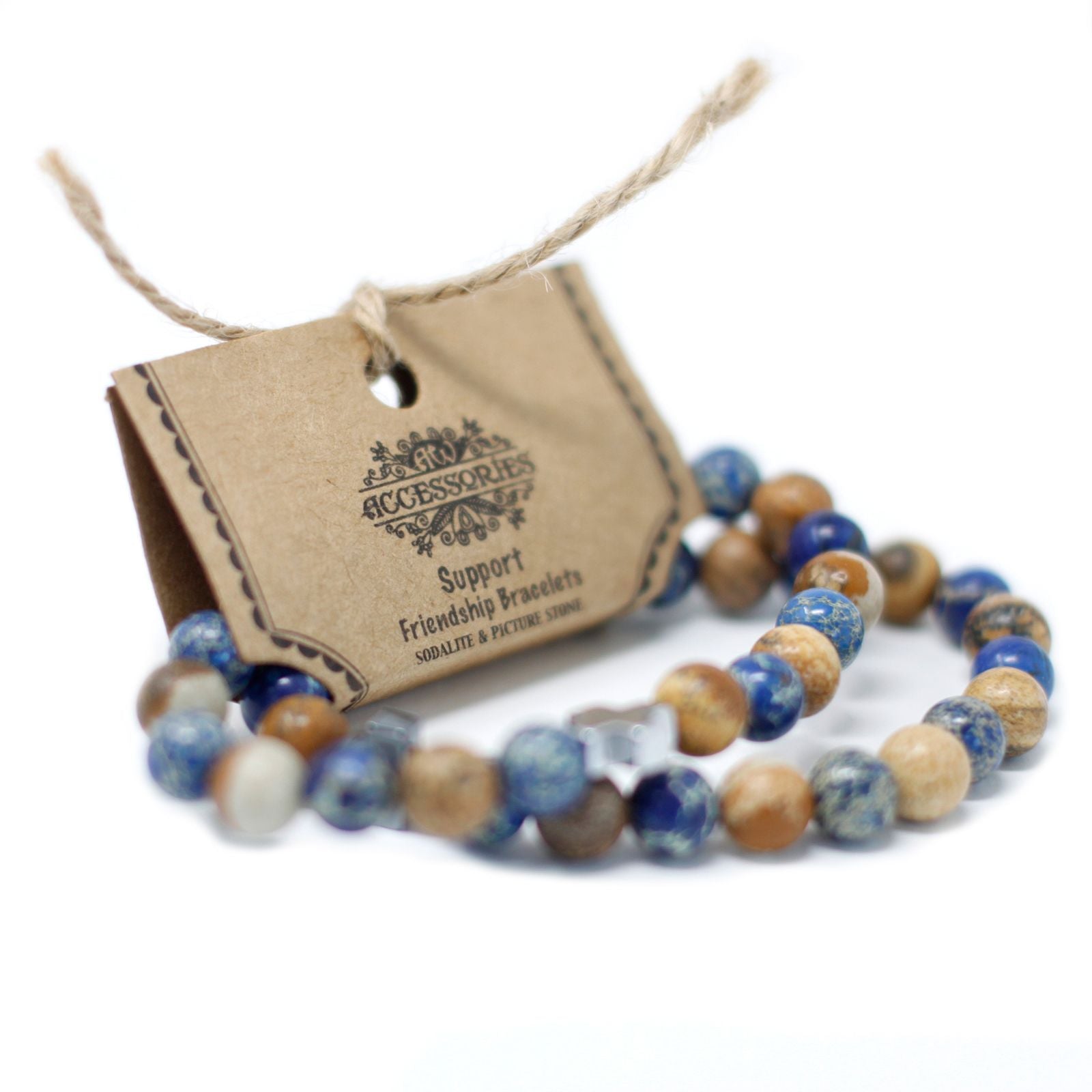 Conjunto de 2 Pulseiras em Pedras Naturais – Harmonia
