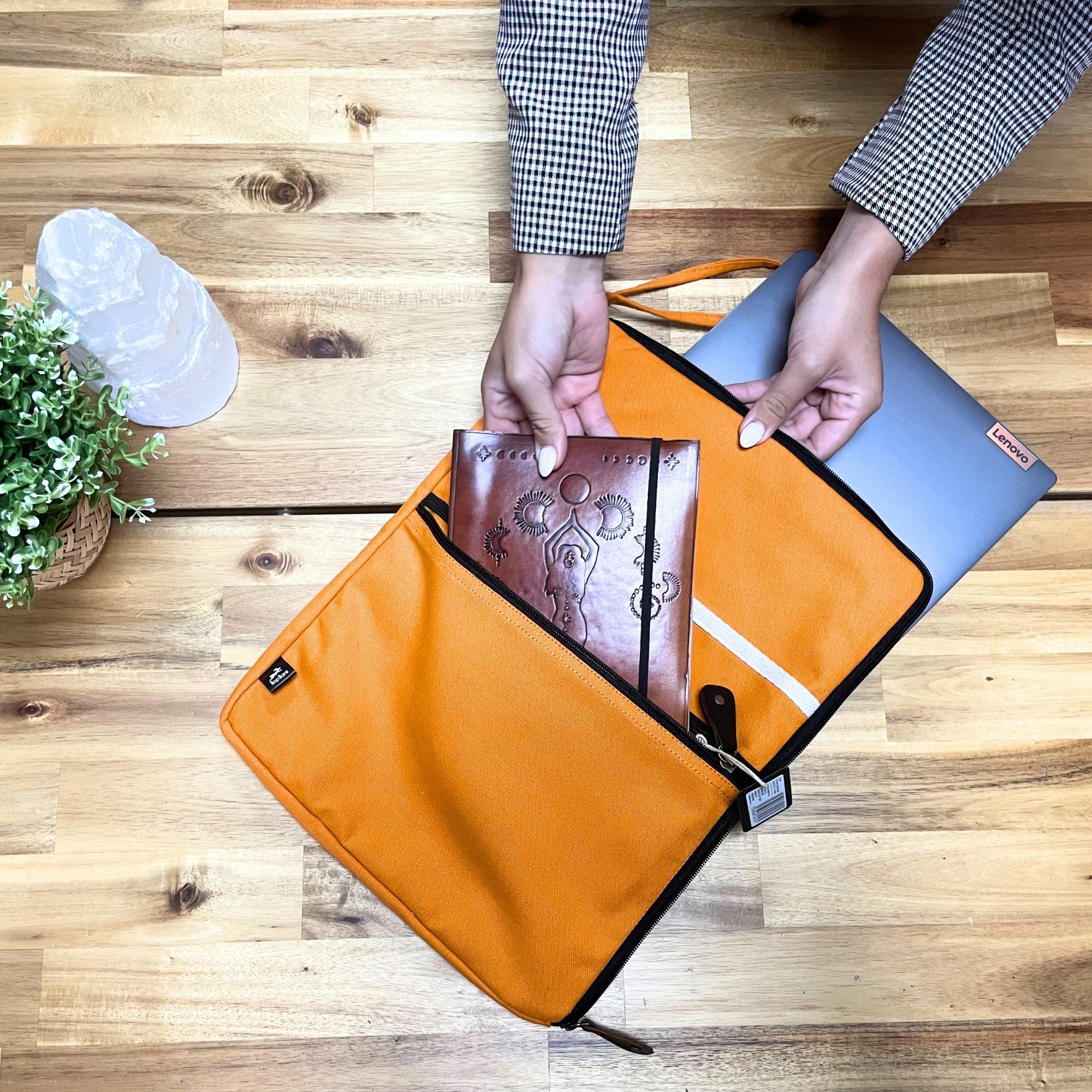 Bolsa de Lona para Portátil Hop Hare - Laranja
