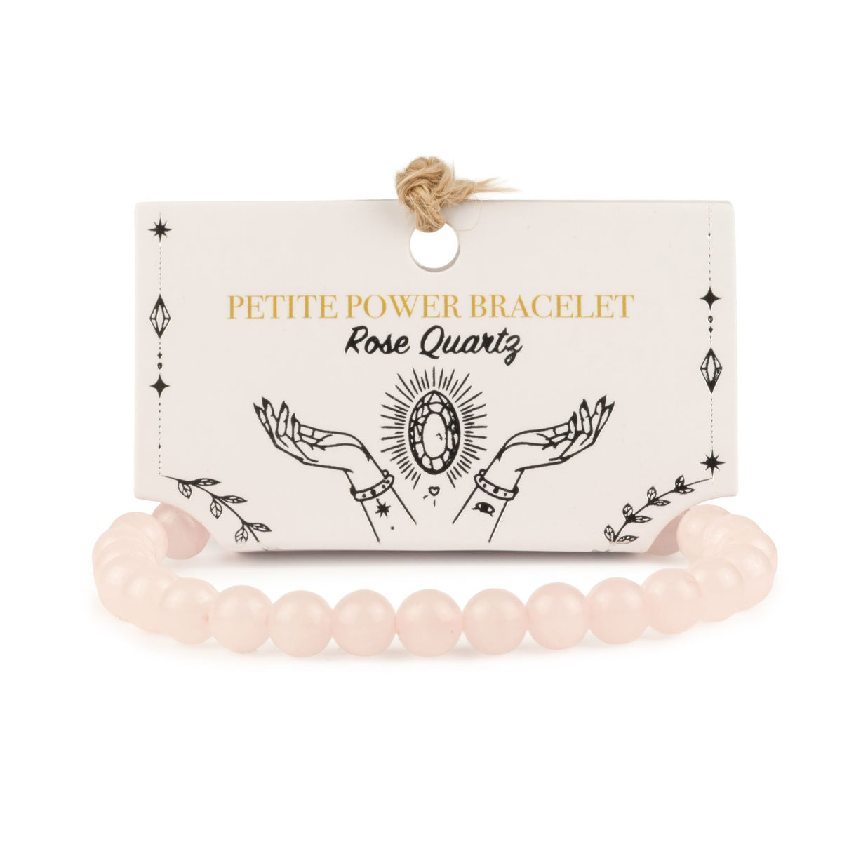 Pulseira de Poder Pequena (17cm x 6mm) - Quartzo Rosa