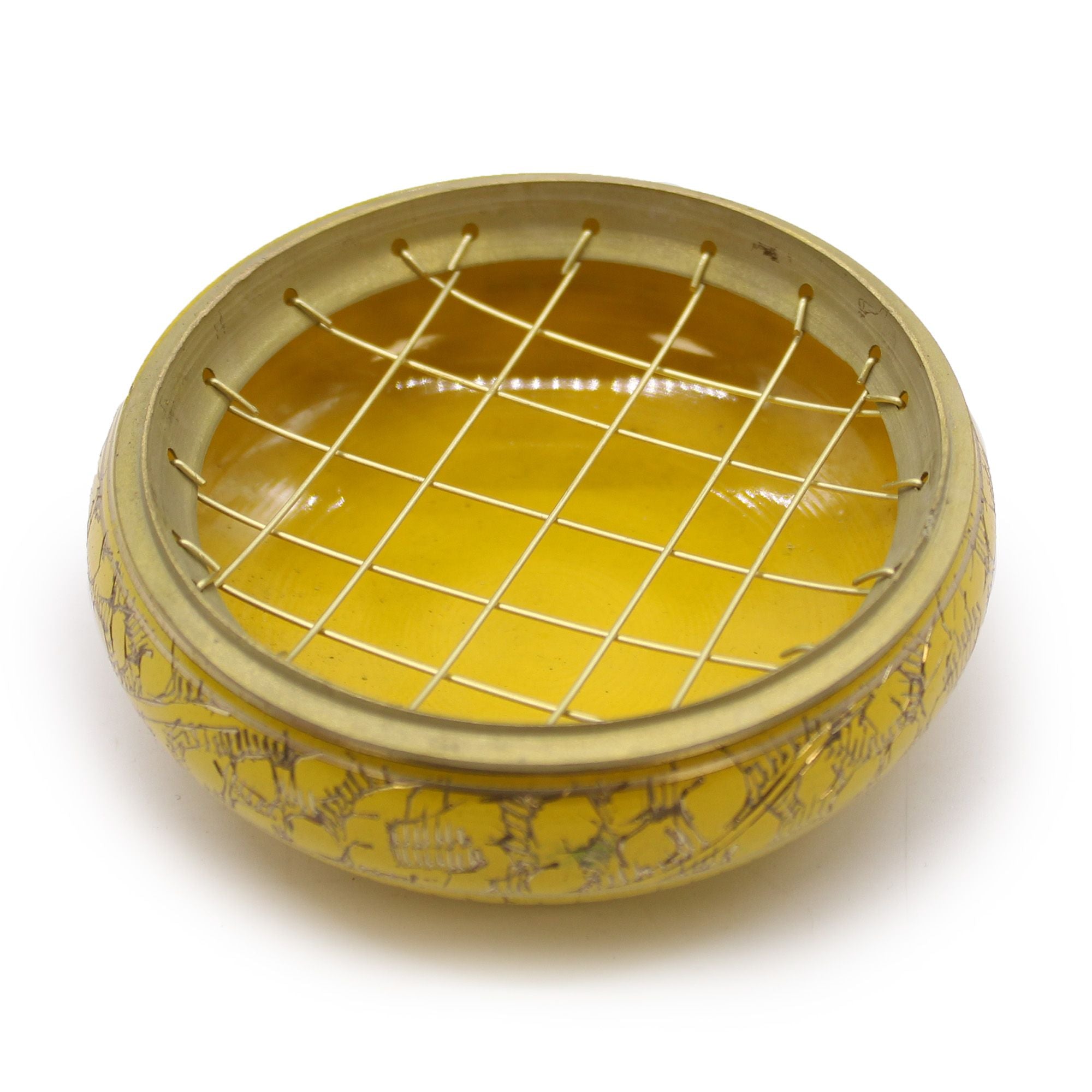Solar Plexus Chakra Incense Bowl for Charcoal
