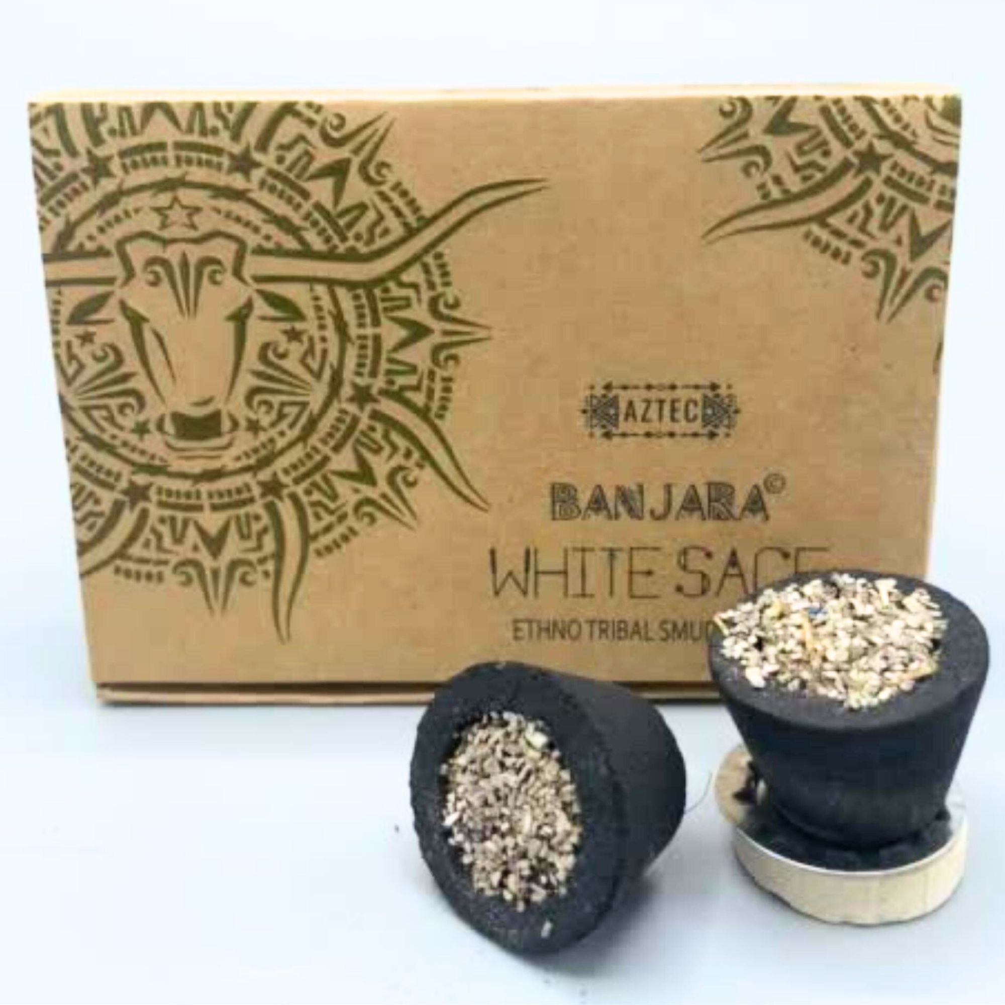 Caixa de Copos de Resina Banjara Trigo Branco