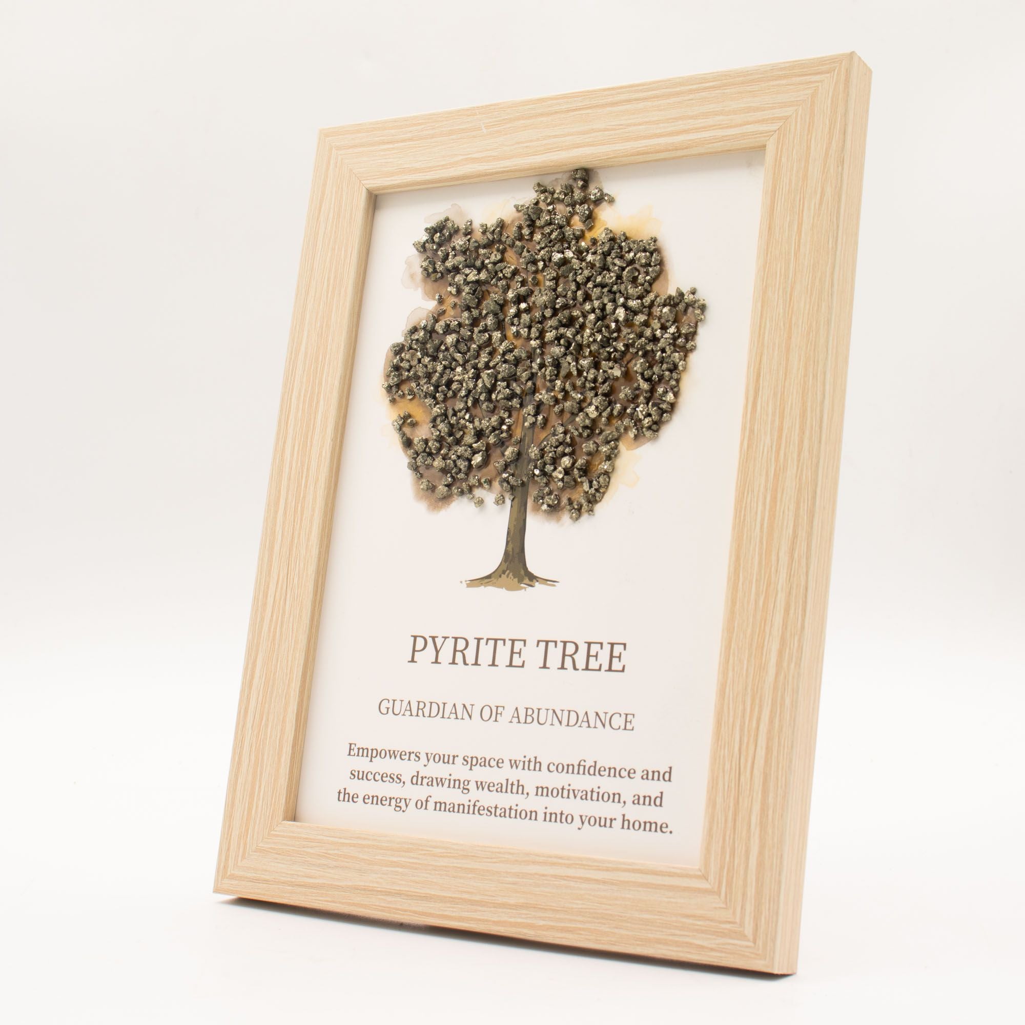 Quadro com Pedras Naturais Árvore da Vida Pirite
