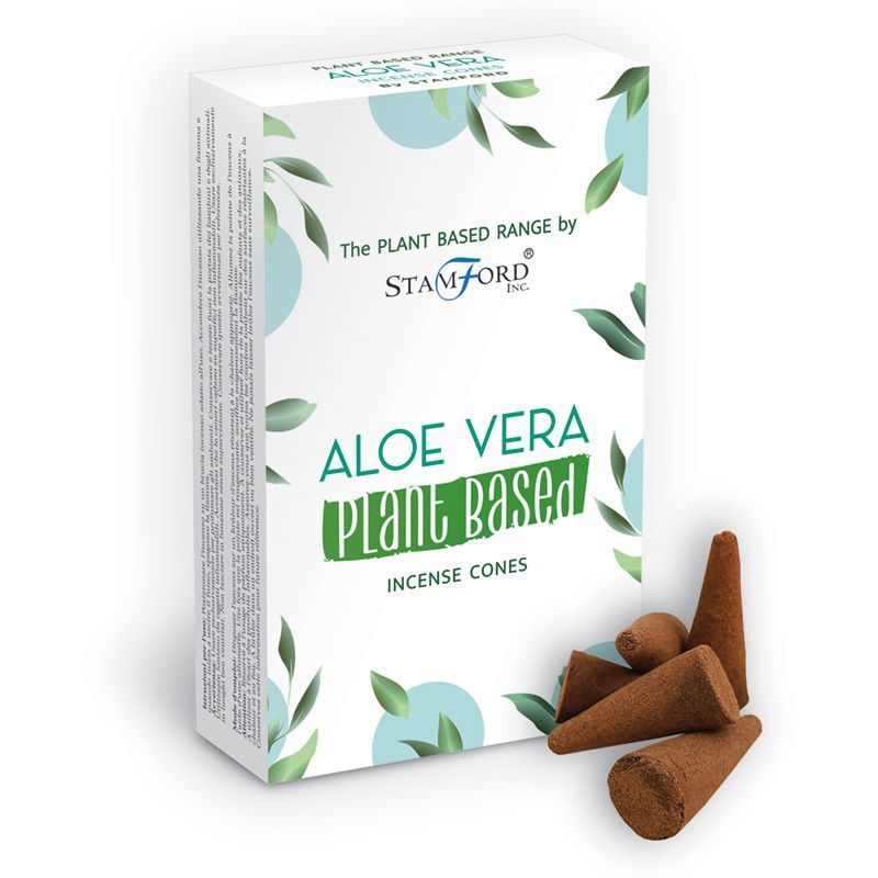 Cones de Incenso à Base de Plantas Aloé Vera