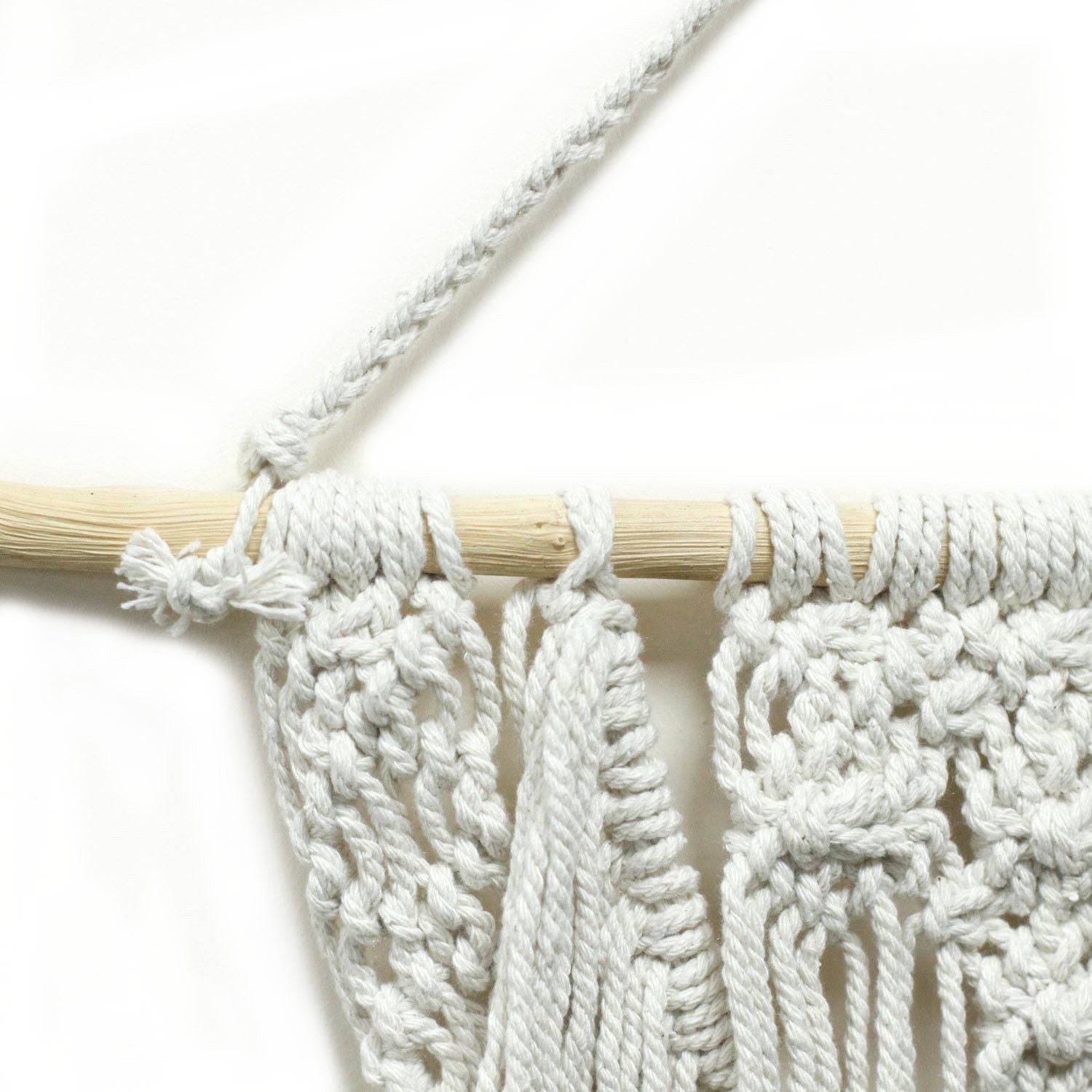Tapeçaria de Macramé Bênção de Casamento