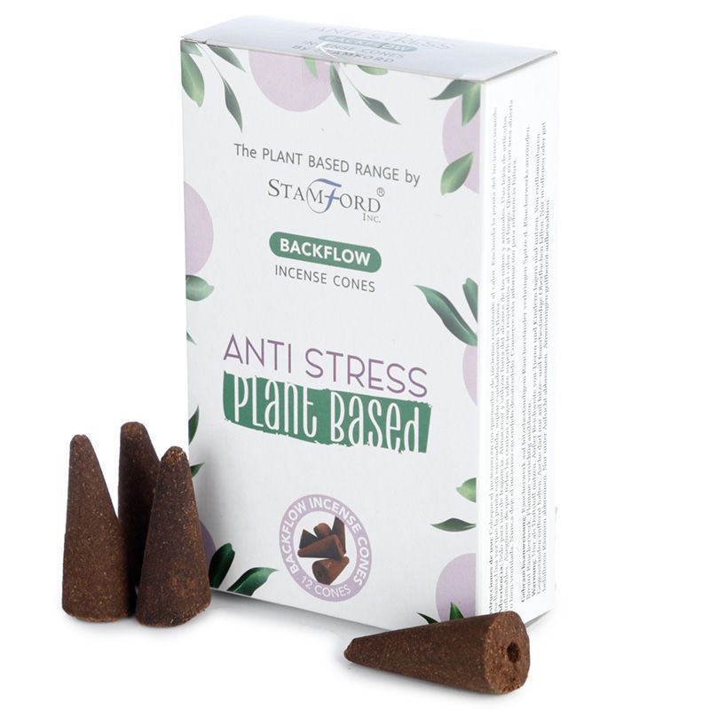 Cones de Incenso de Fluxo Inverso à Base de Plantas Anti-Stress