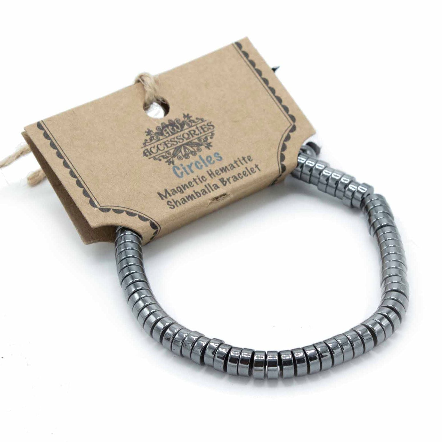 Hematite Shamballa Magnetic Bracelet – Circles