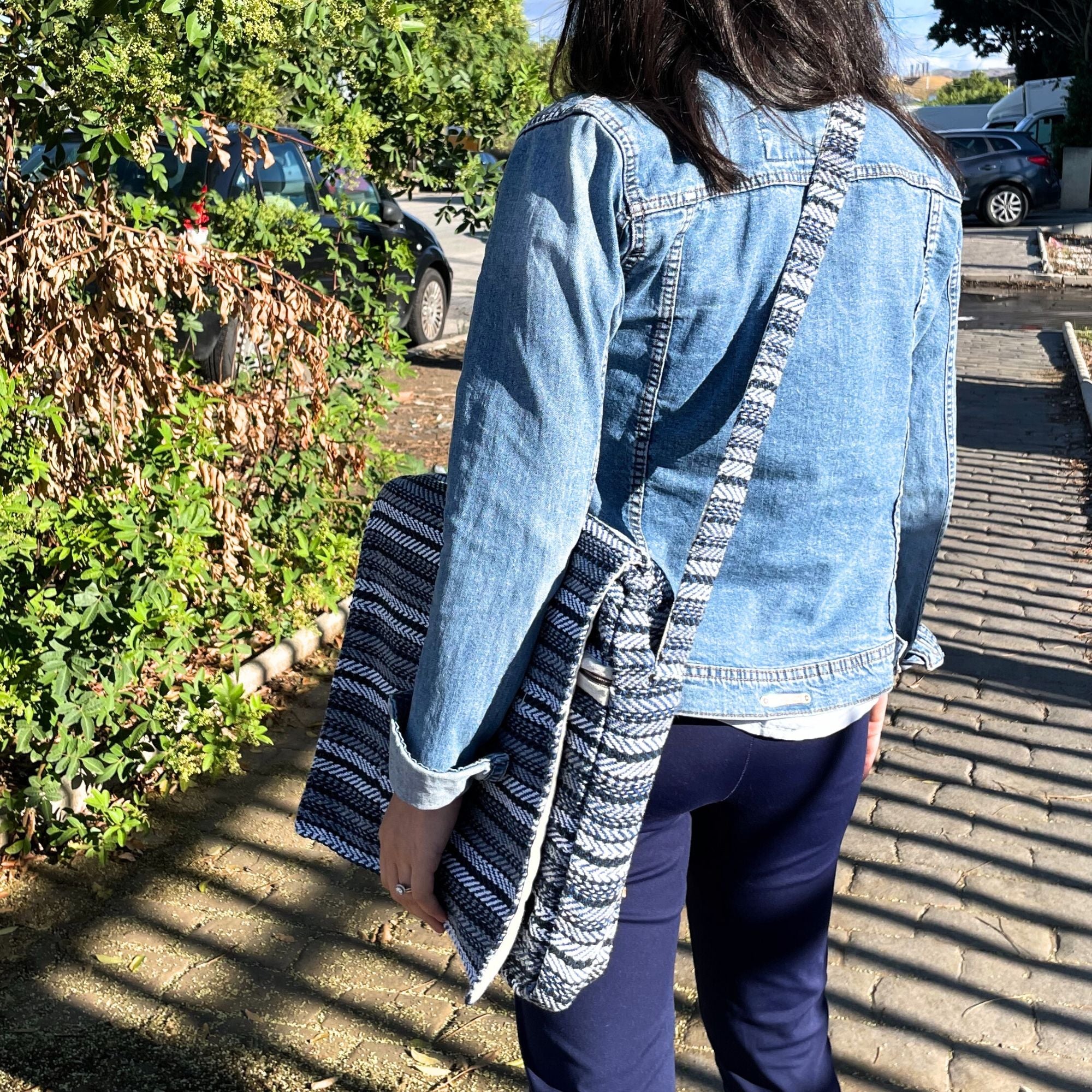 Bolsa para Portátil Soft Banjar - Riscas azuis