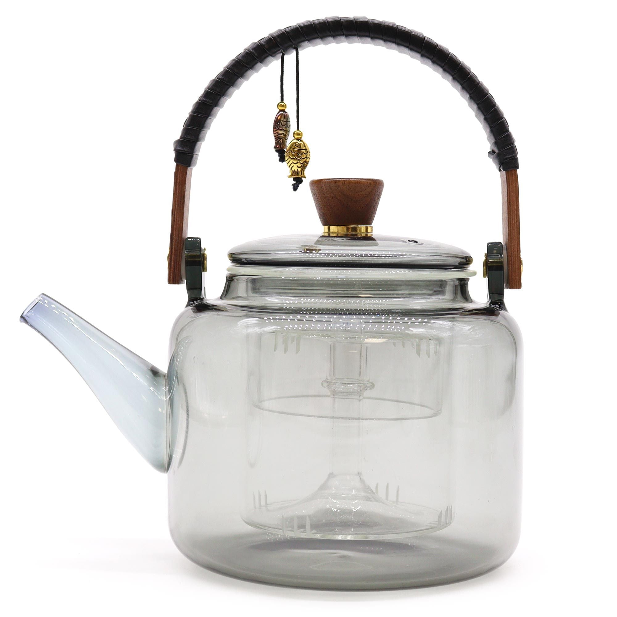 Bule de Vidro com Infusor – Sistema de Vapor Carvão – 1000ml