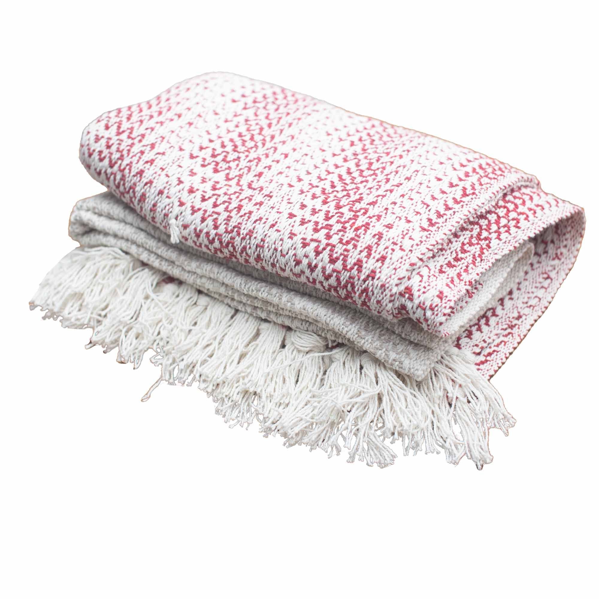 Manta Boho Conforto Ruby Bicolor