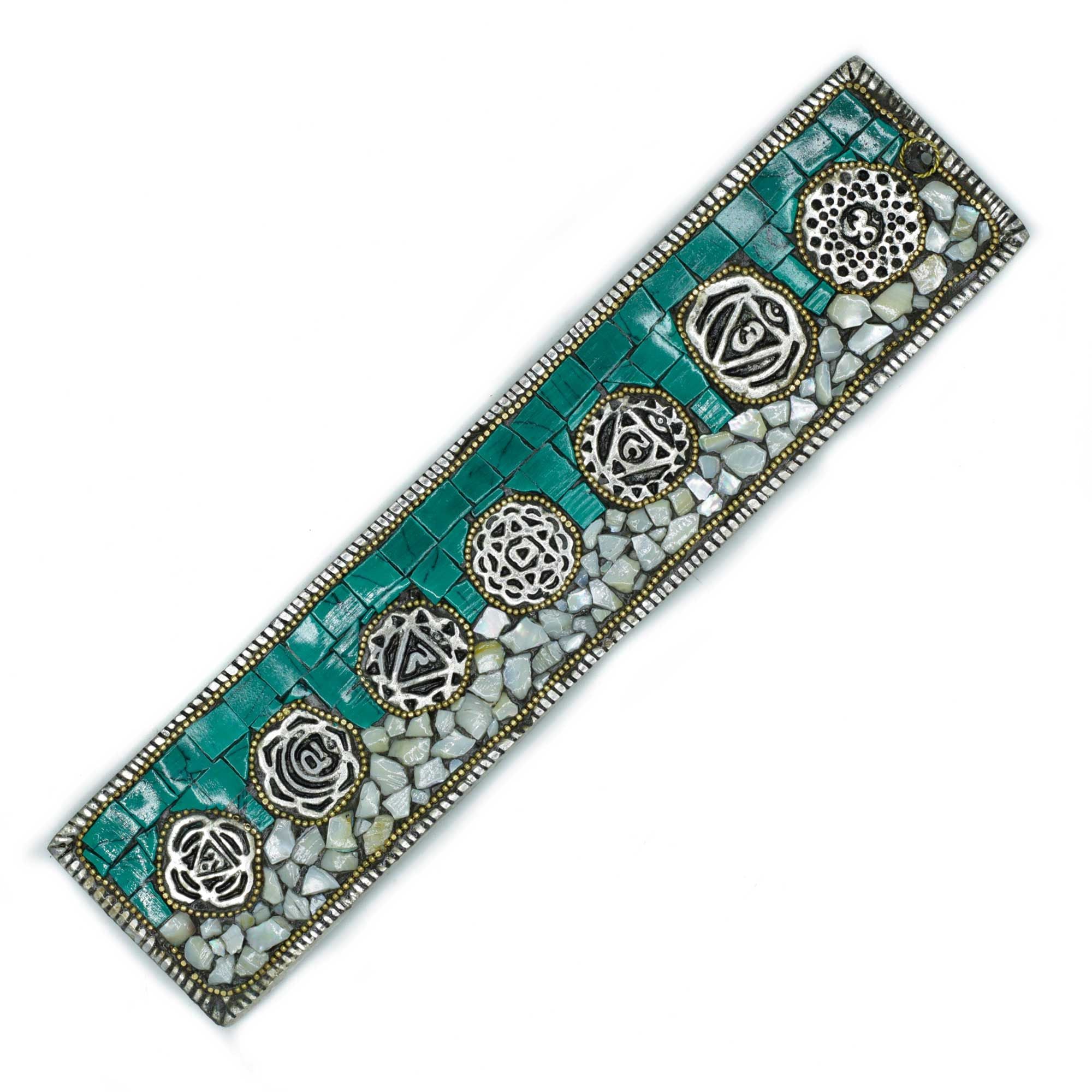 Suporte de Incenso Decoração Tibetana Sete Chakras