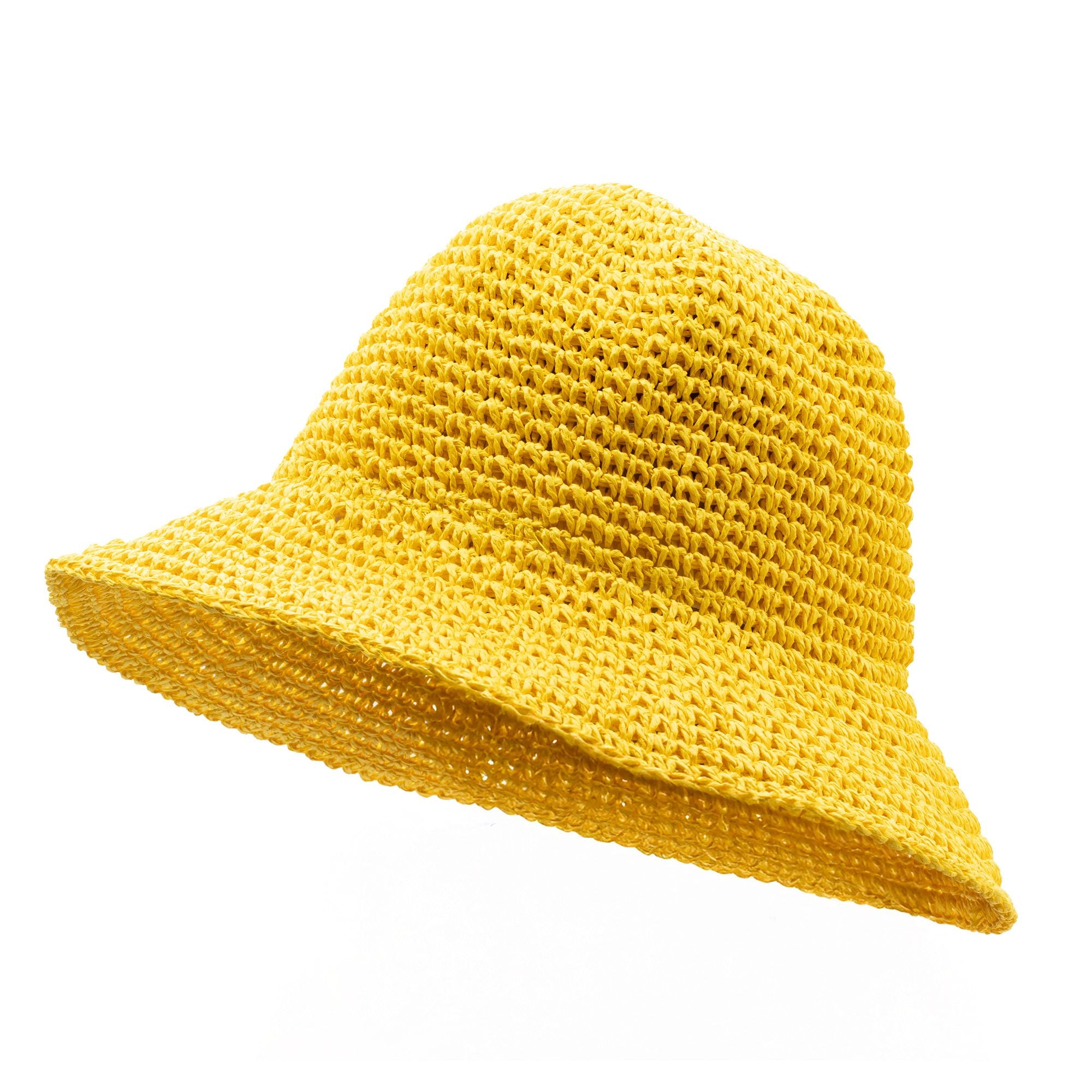 Chapéu de sol Nomad Sari em palha de aba larga - Amarelo
