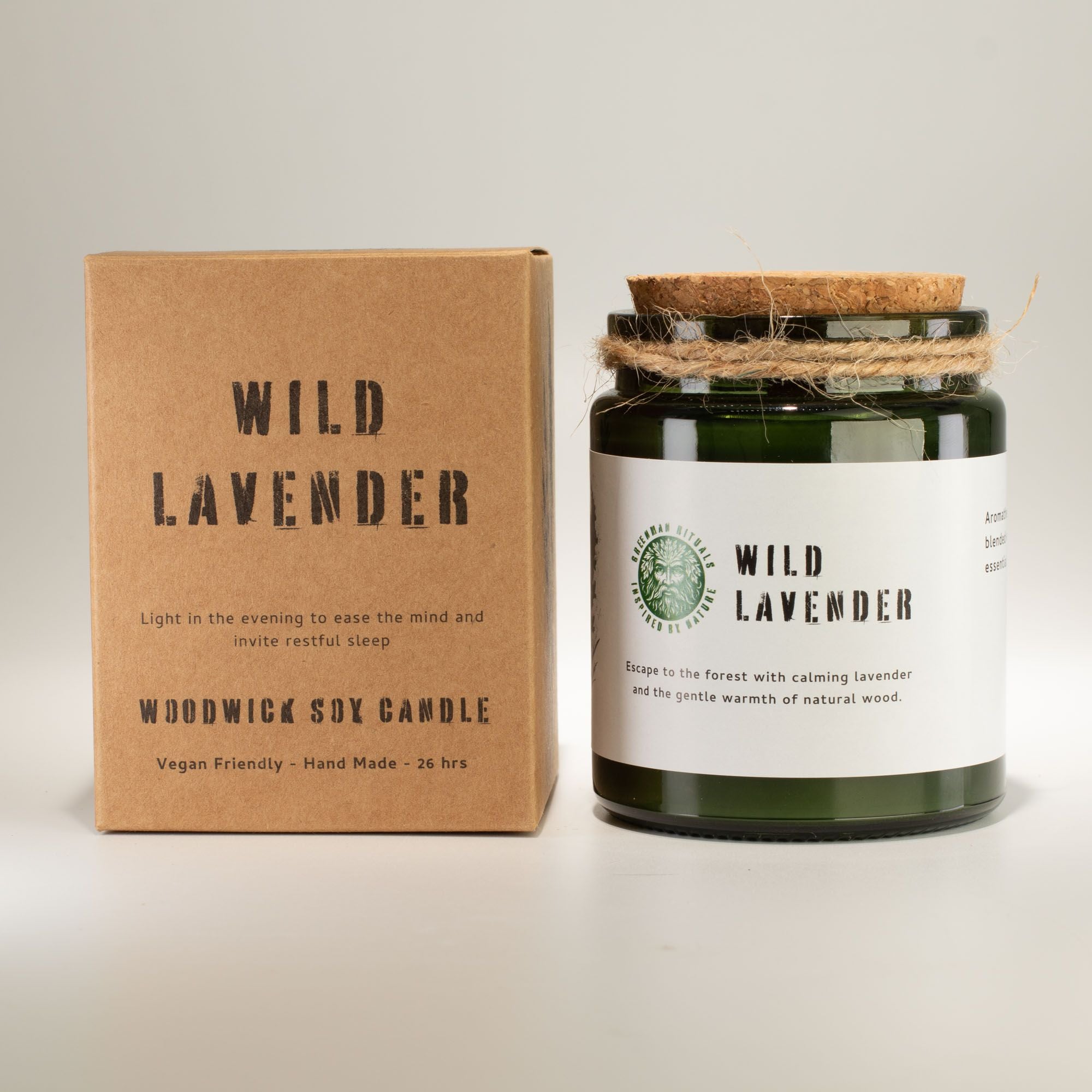 Vela de Soja Greenman Woodwick Lavanda Silvestre
