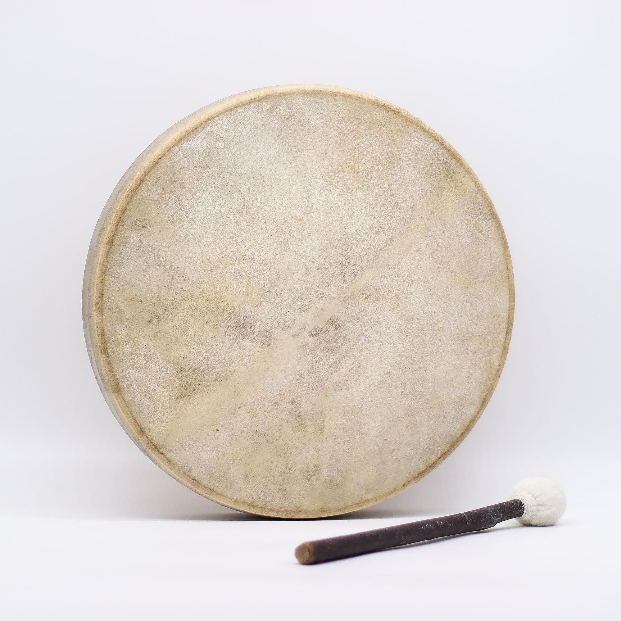 Tambor Chamánico Espíritu del Lobo con Baqueta - Ajustable - 40 cm
