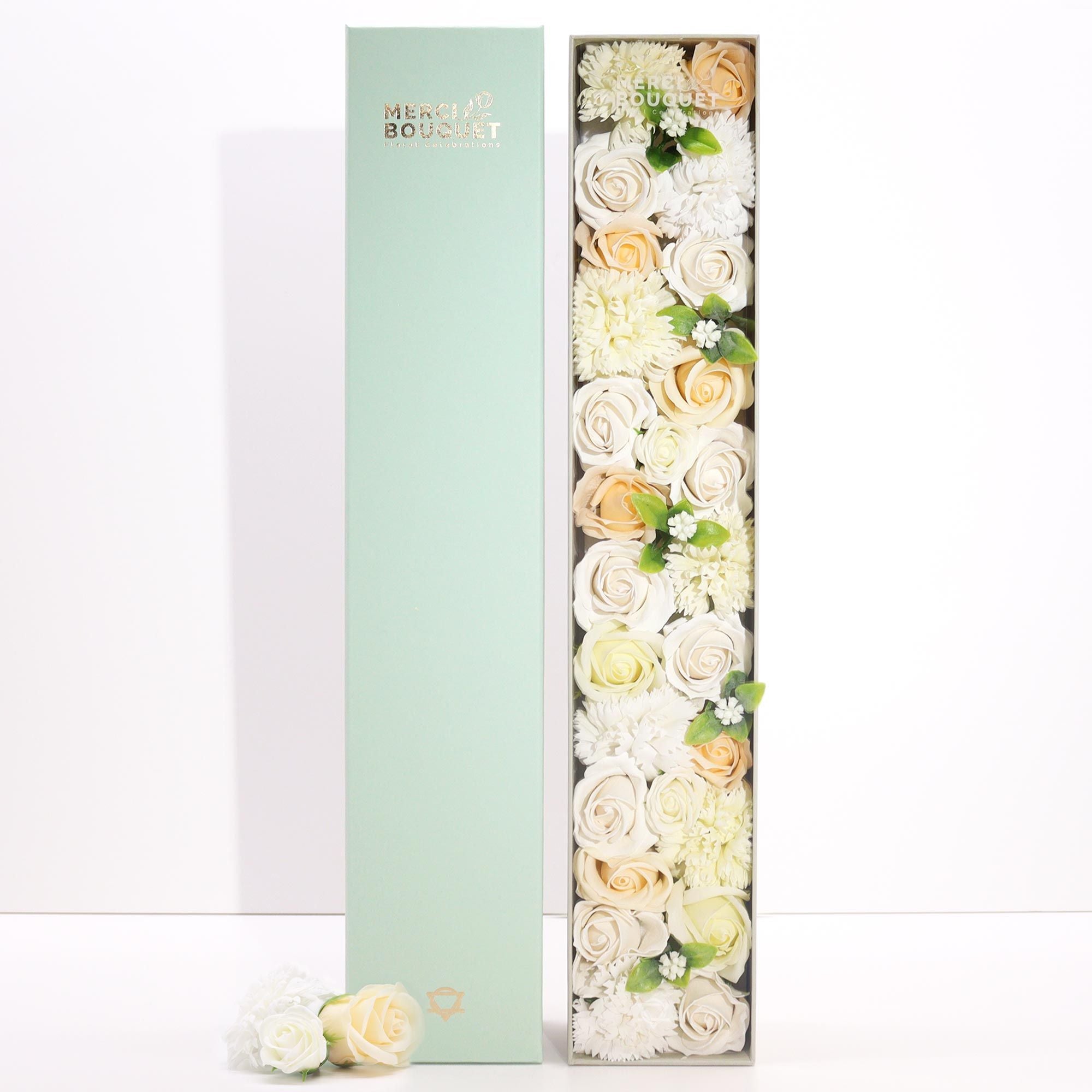 Caixa Extra Longa - Bênçãos de Casamento - Branco e Marfim