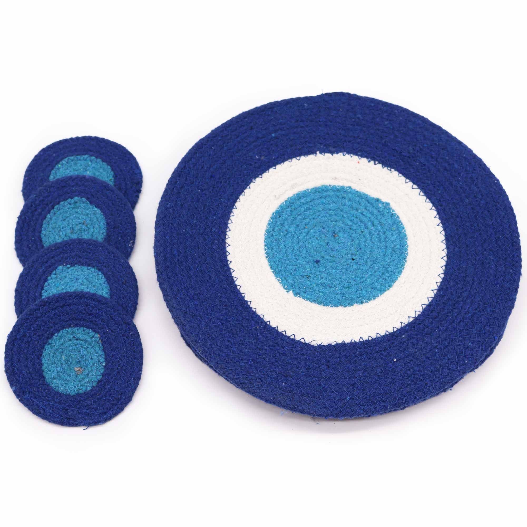 Conjunto de Bases e Individuais em Corda de Juta Olho Turco