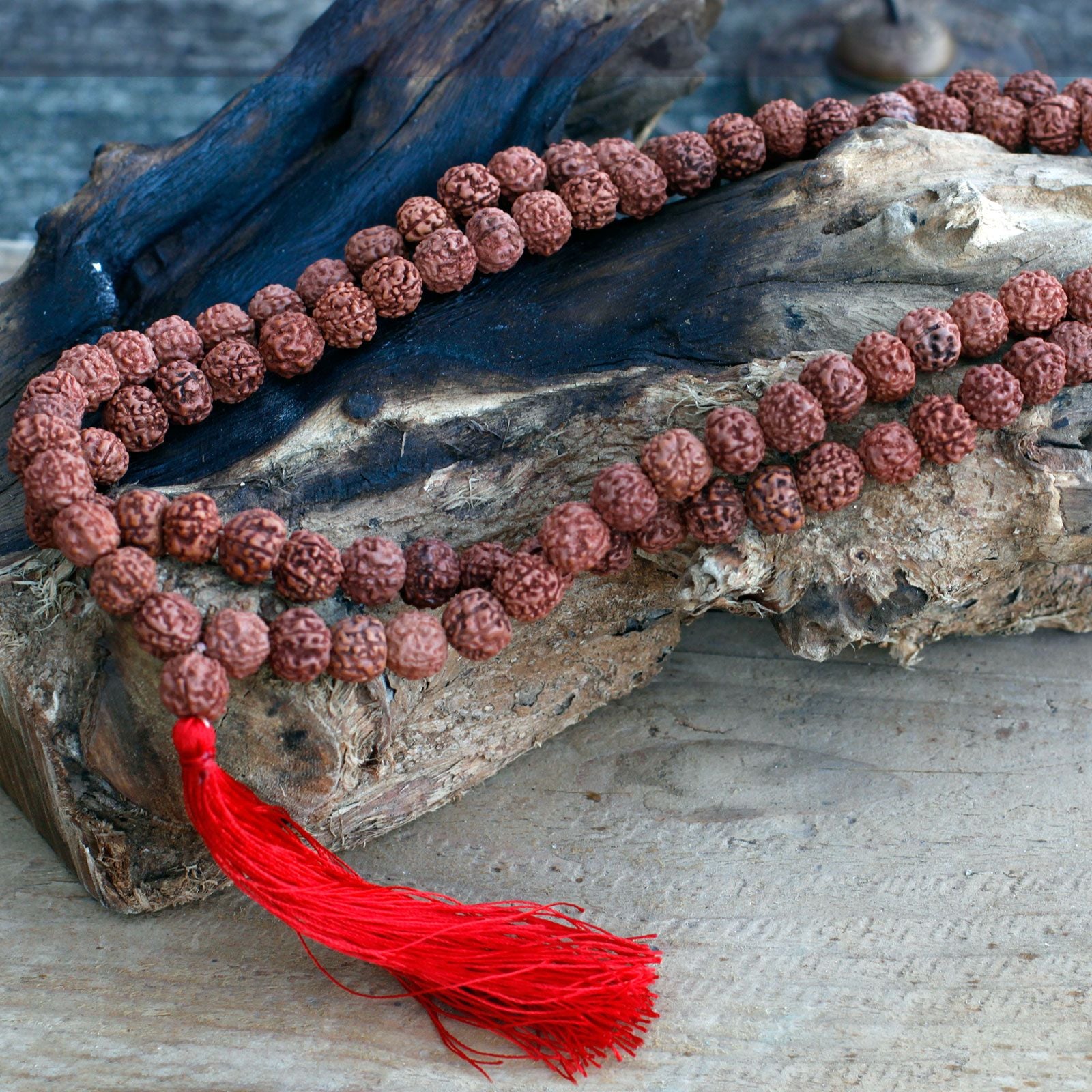 108 Rudraksha Japa Mala - Castanho