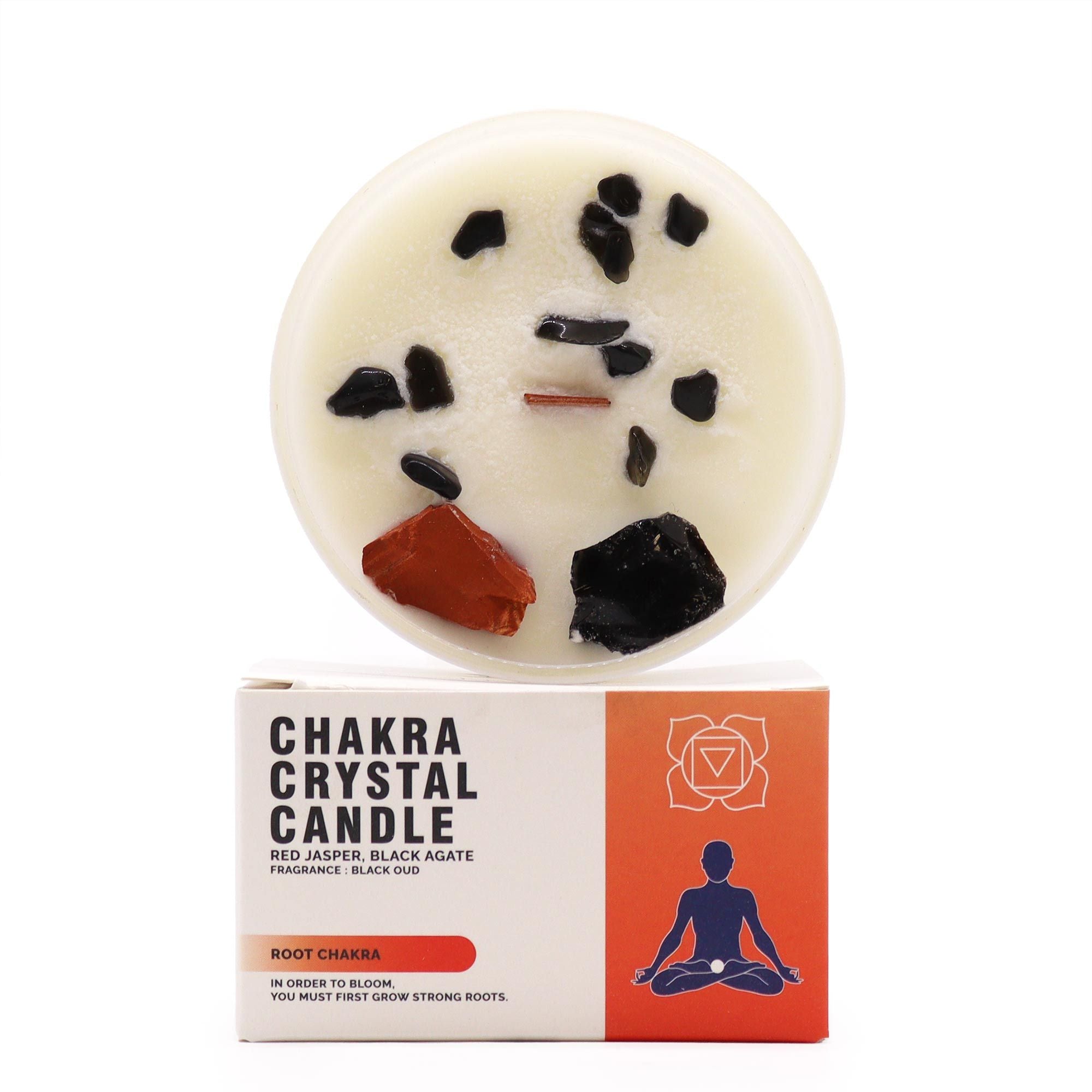 Vela de Cristal Chakra Raiz